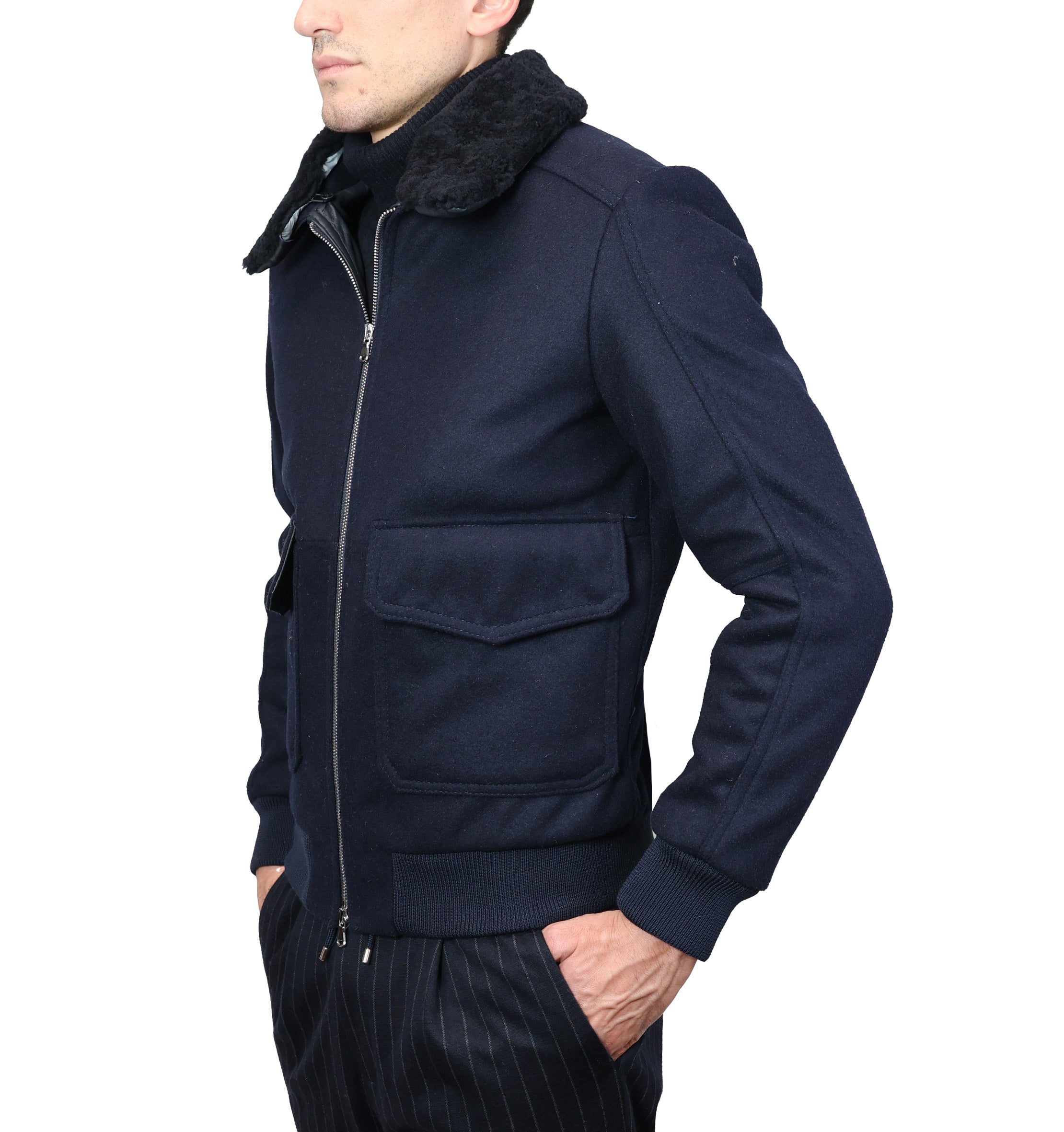 Leather bomber 86LMANE