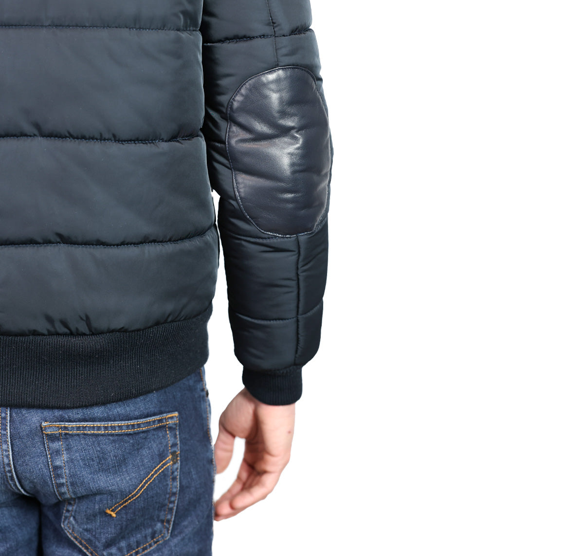 Leather down jacket 98BLNBL