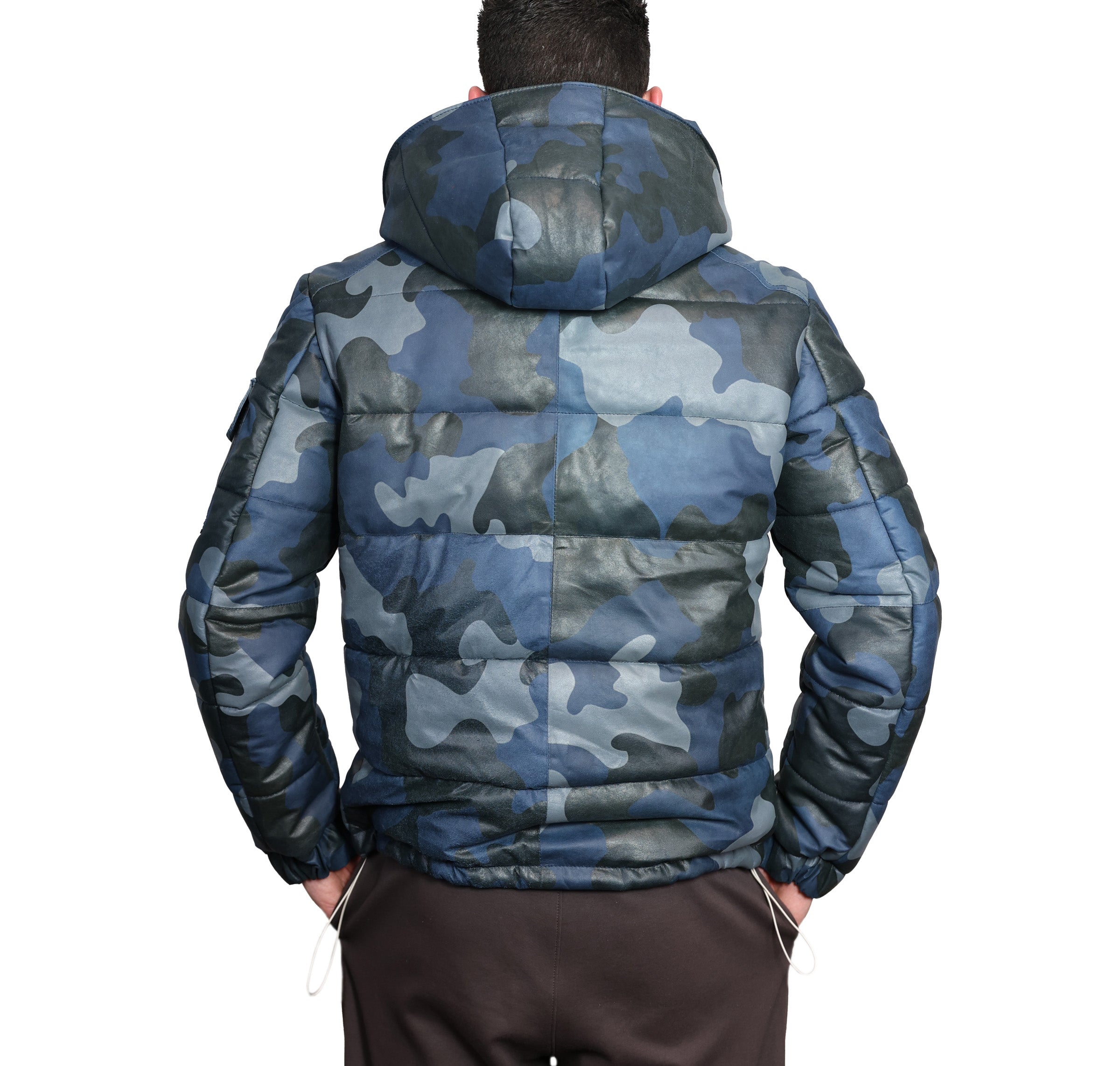 Piumino in pelle 01CLNCA