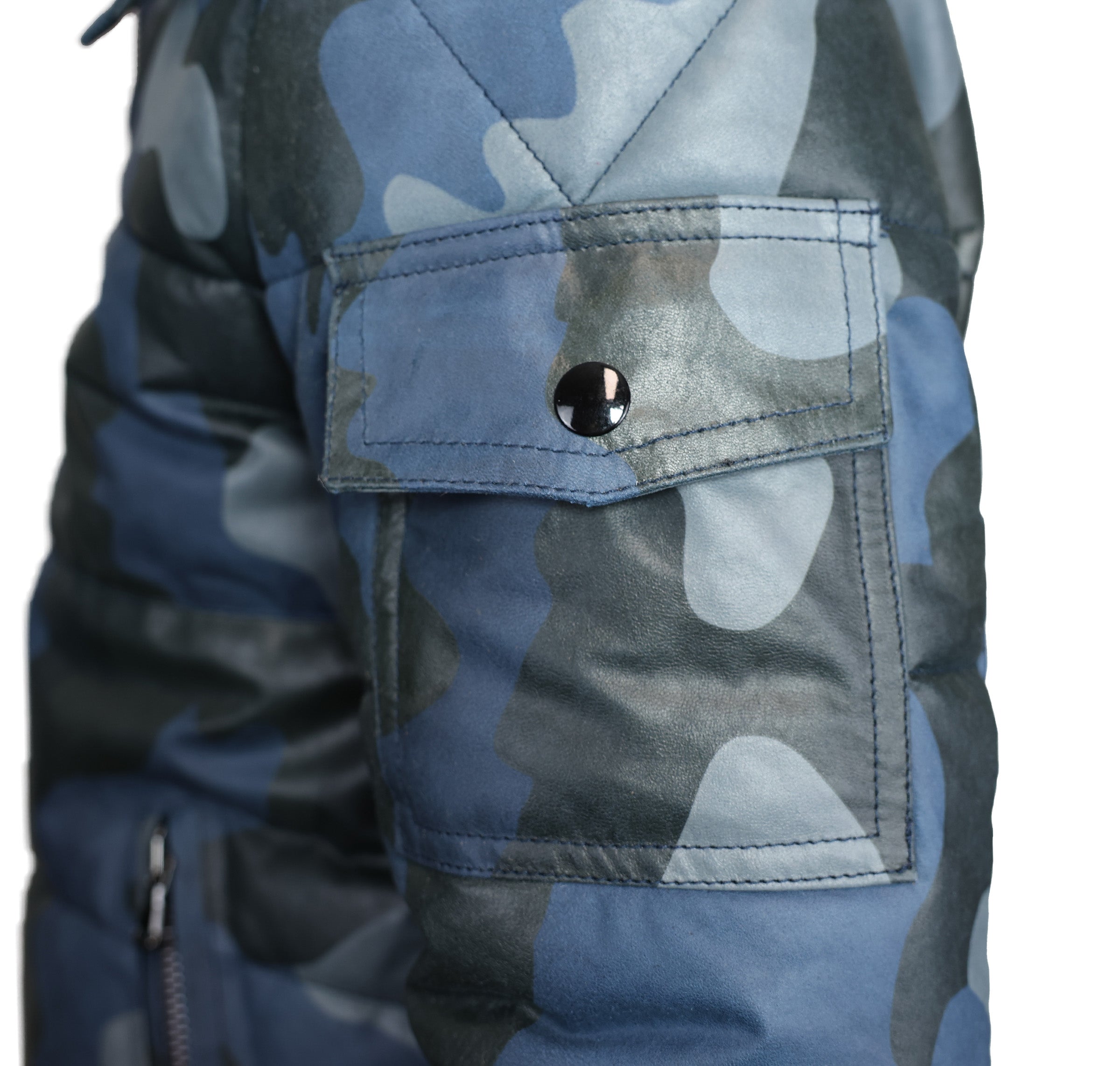 Piumino in pelle 01CLNCA