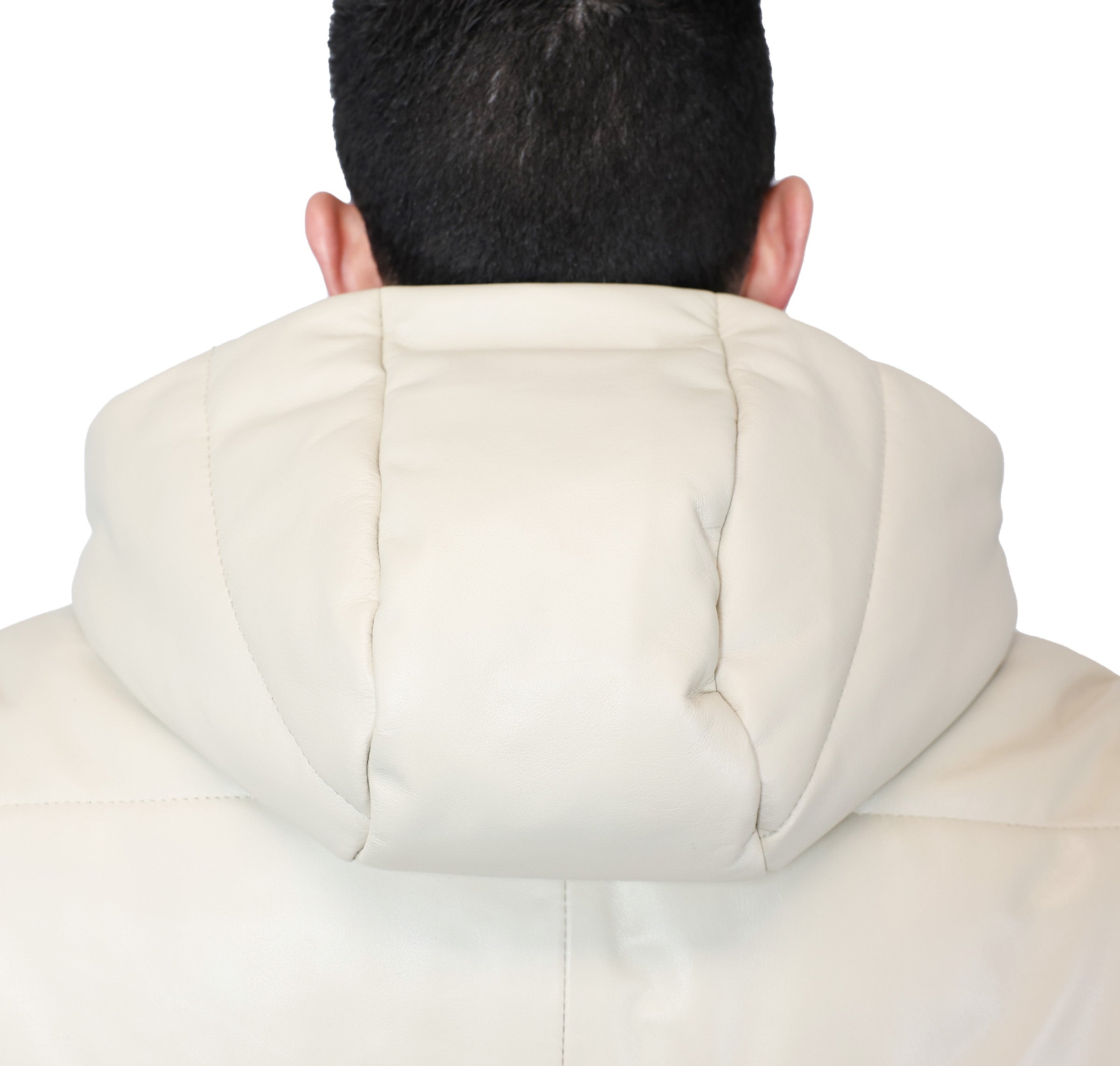 Leather down jacket 89LCABX