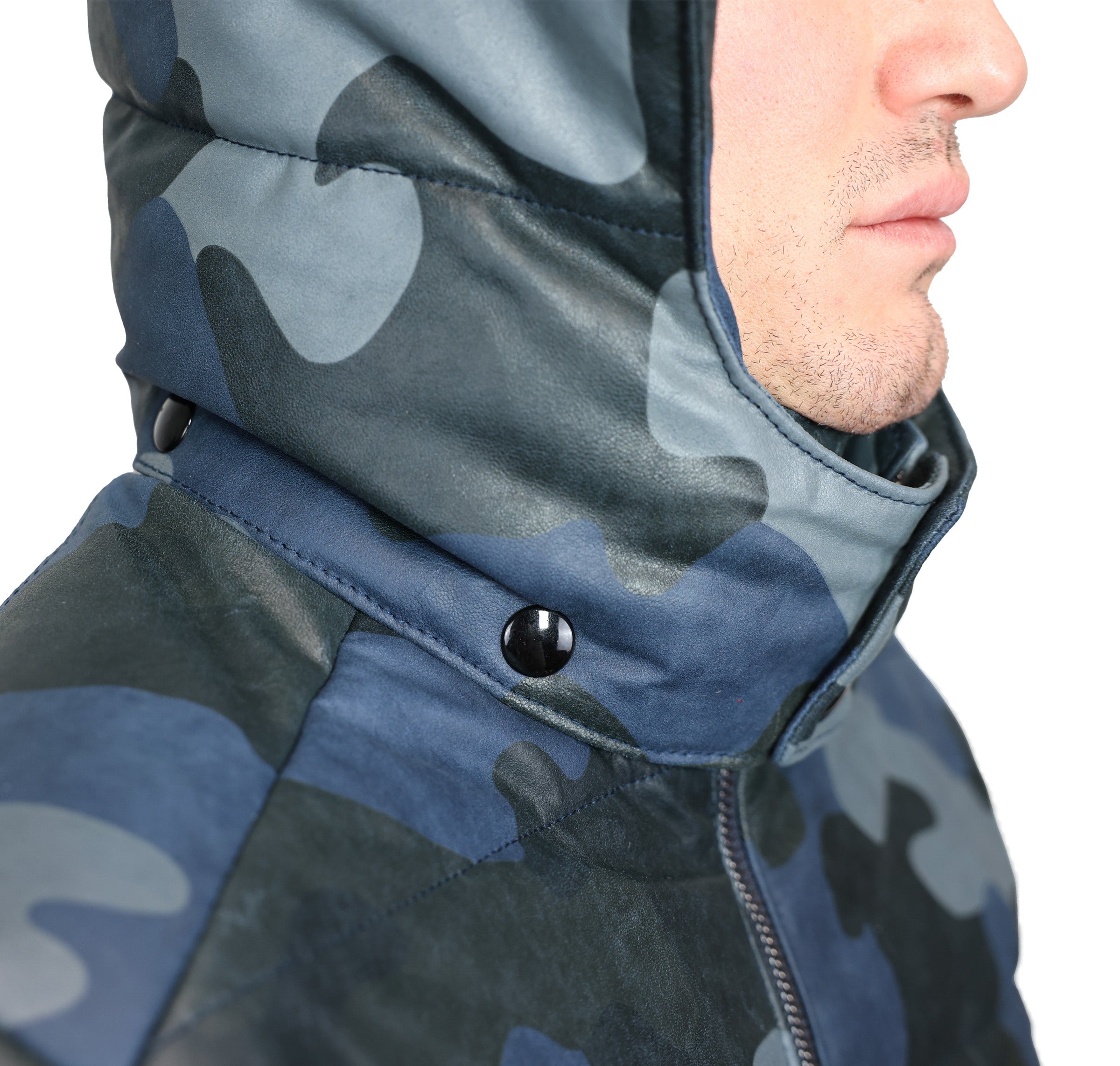 Piumino in pelle 01CLNCA