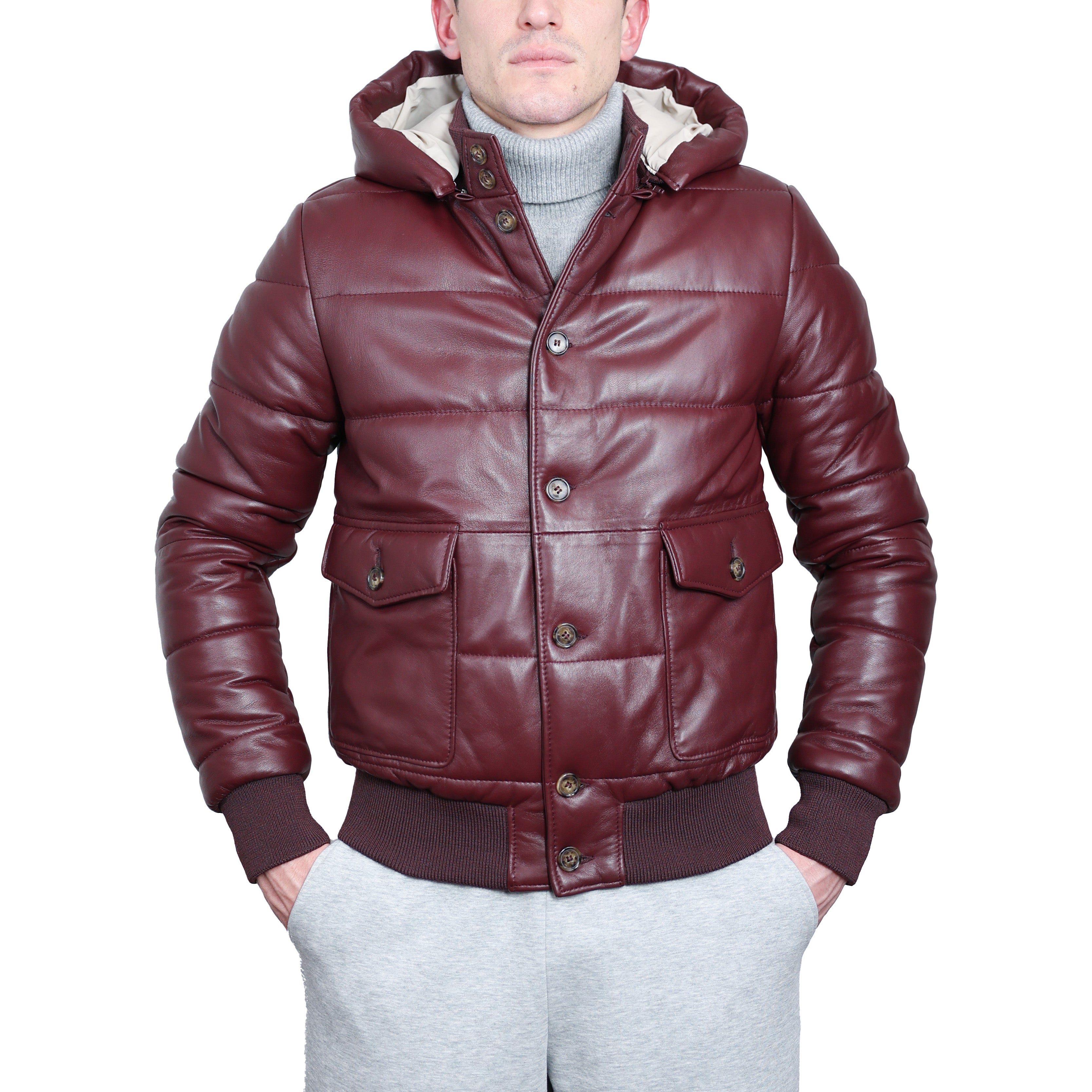 Piumino in pelle 98CLNBX