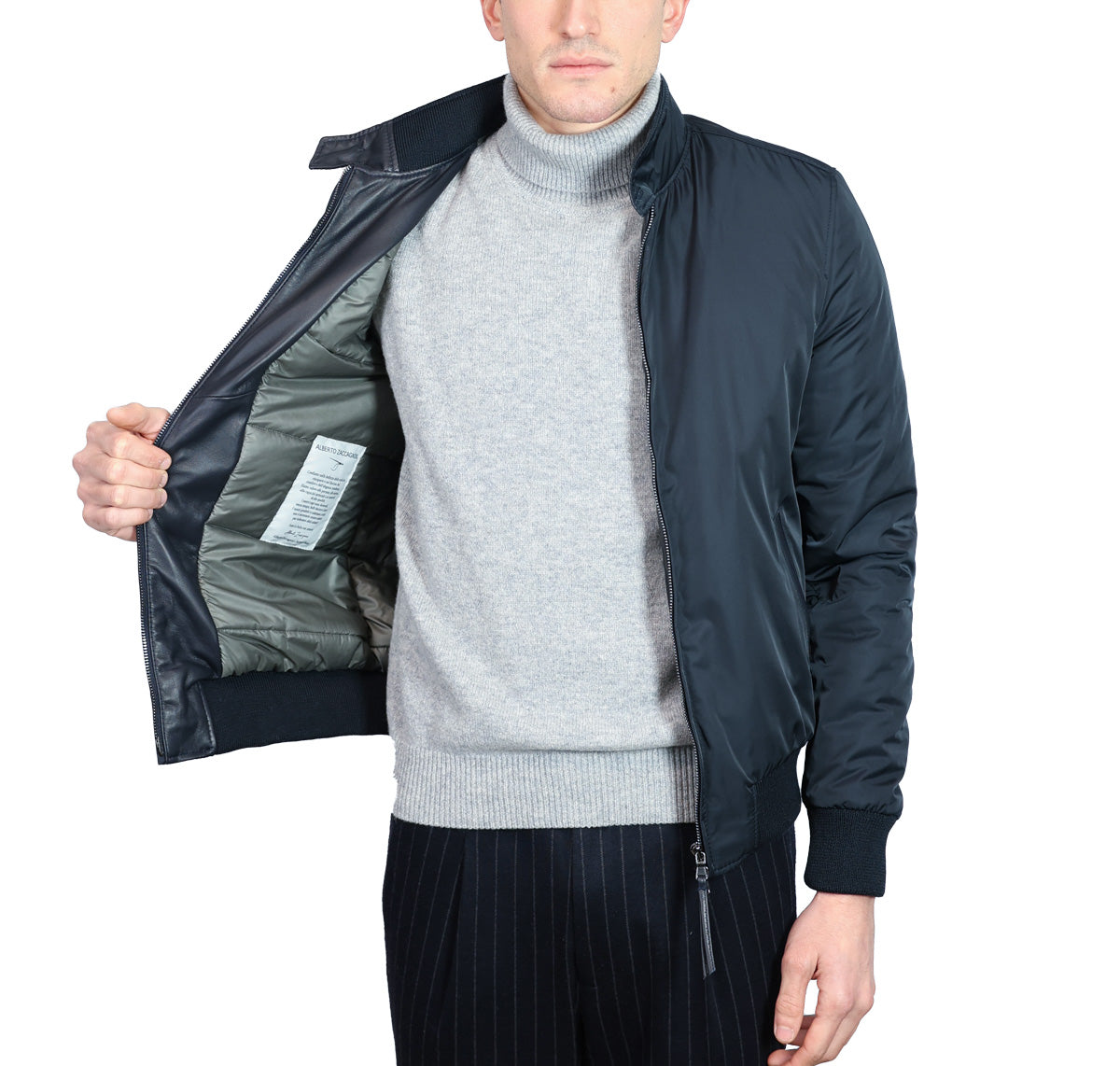 Leather bomber 98LNAGR