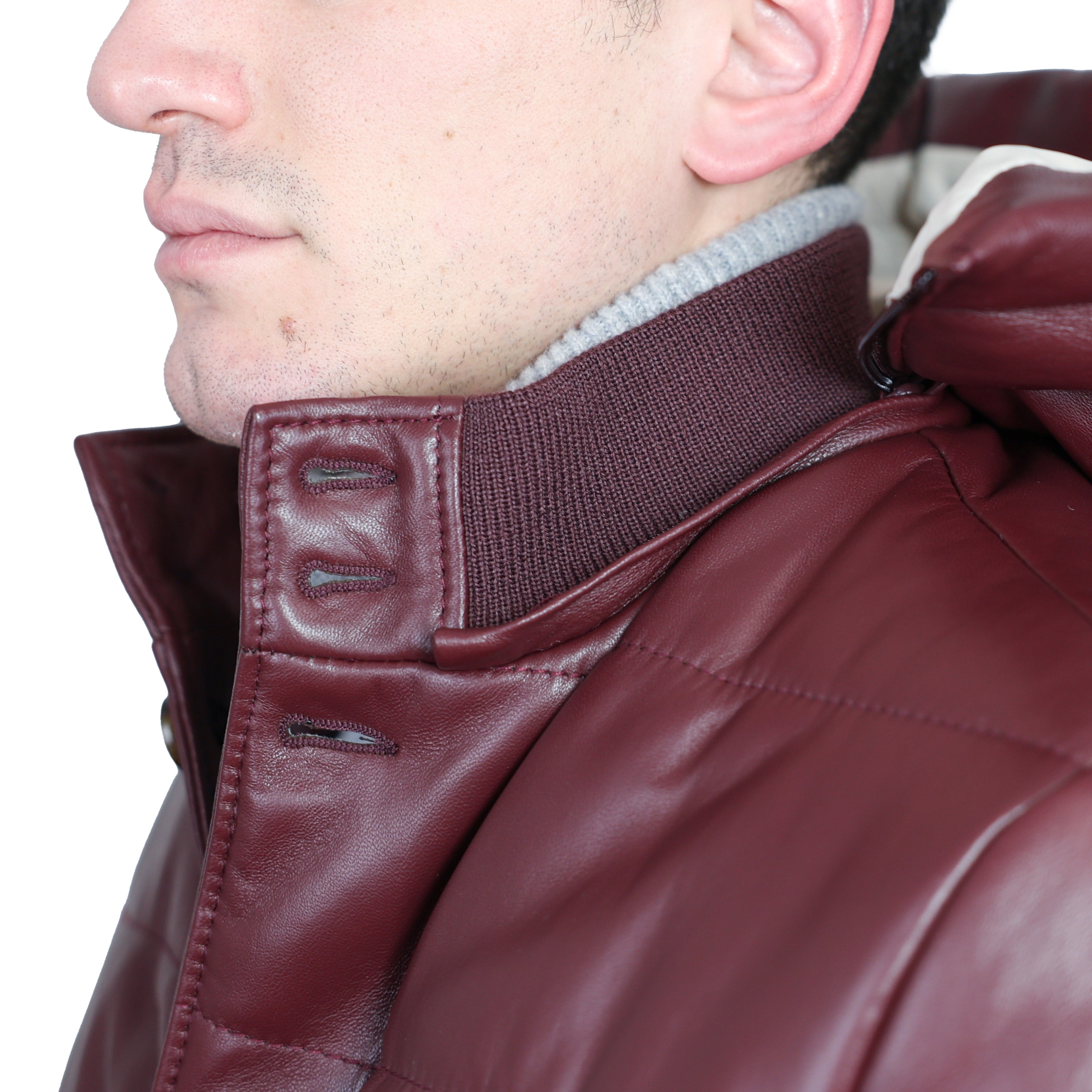 Piumino in pelle 98CLNBX