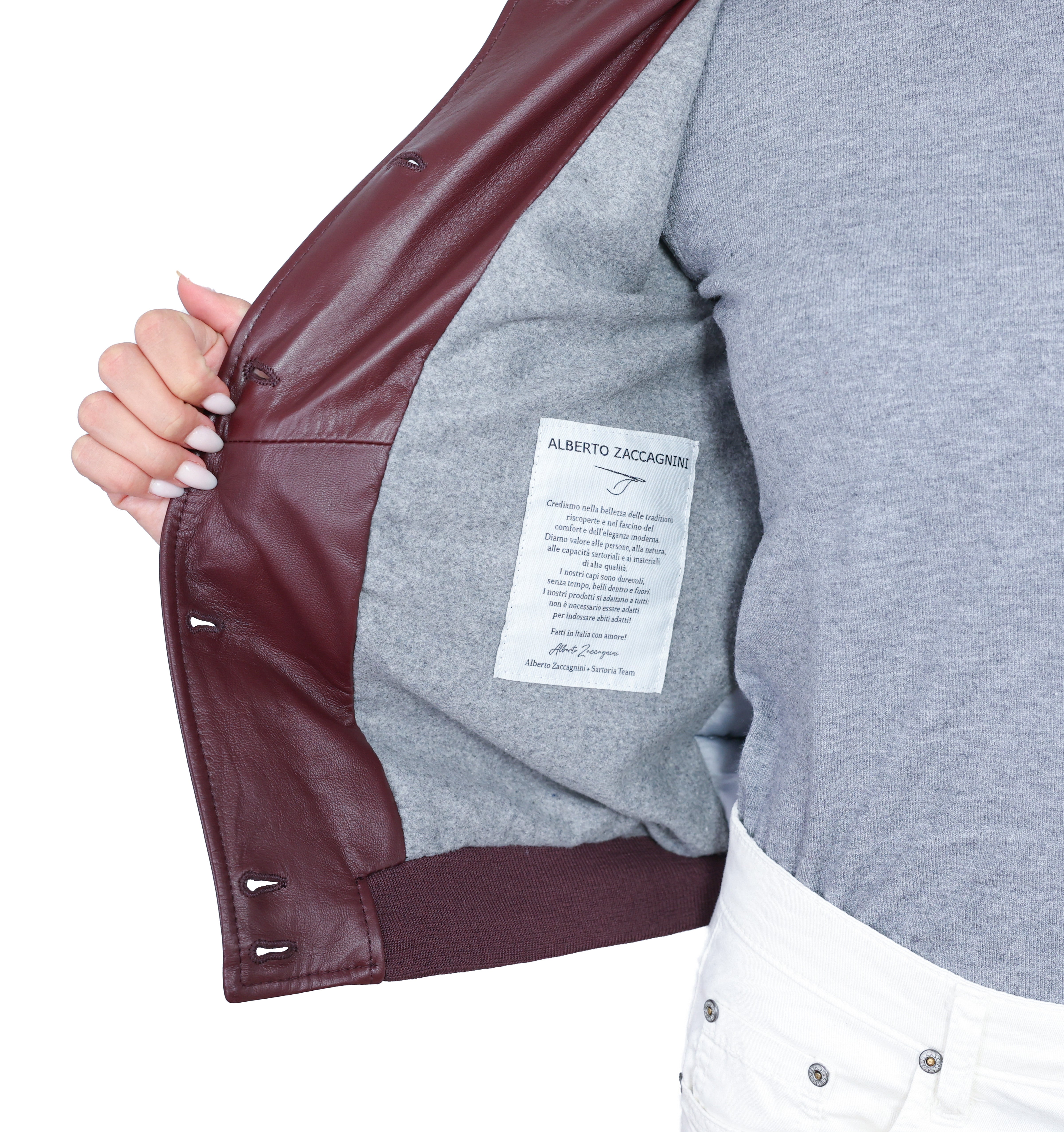 25LNABR chaqueta de cuero