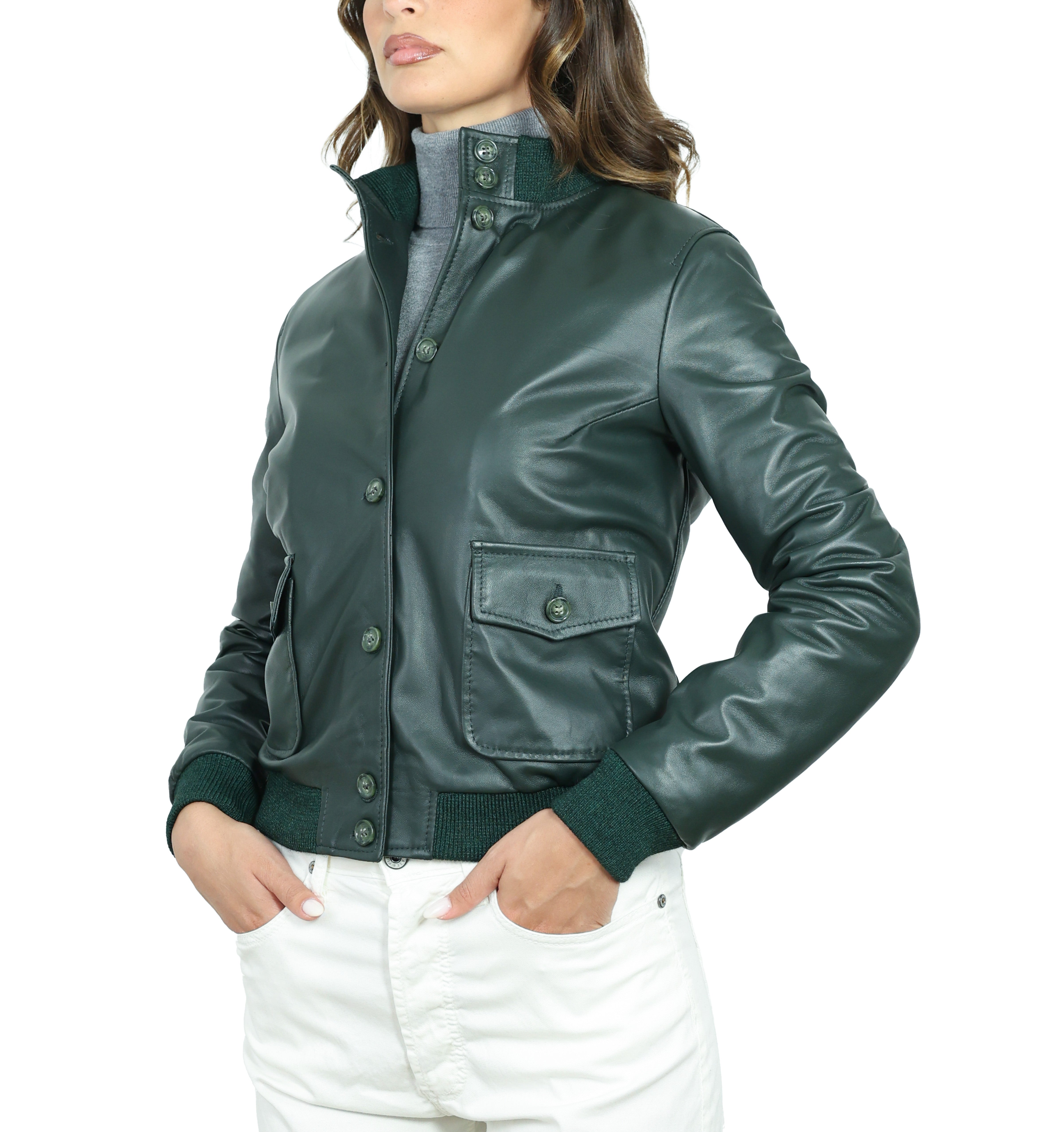 25LNABR chaqueta de cuero