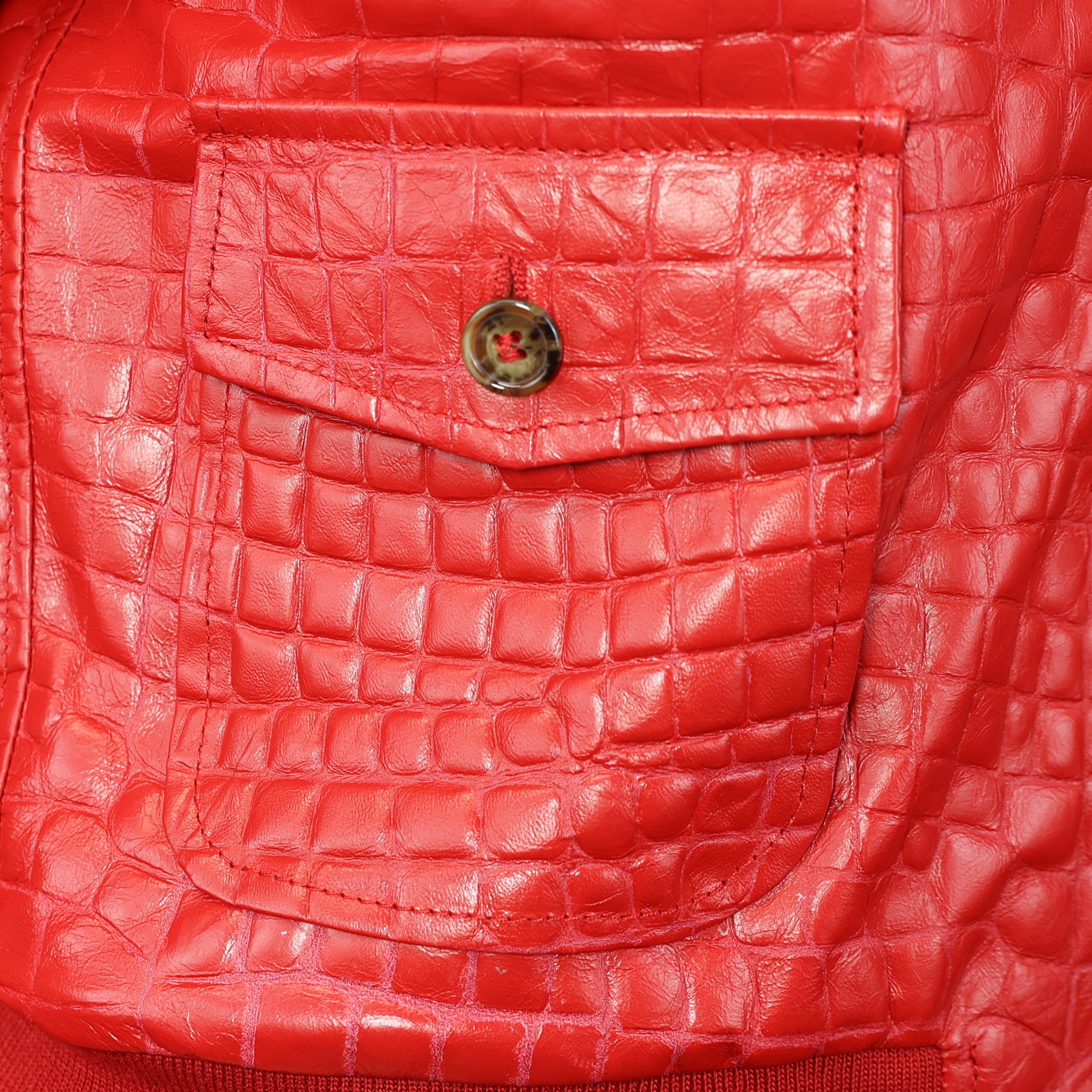 25DNAMO chaqueta bomber de cuero