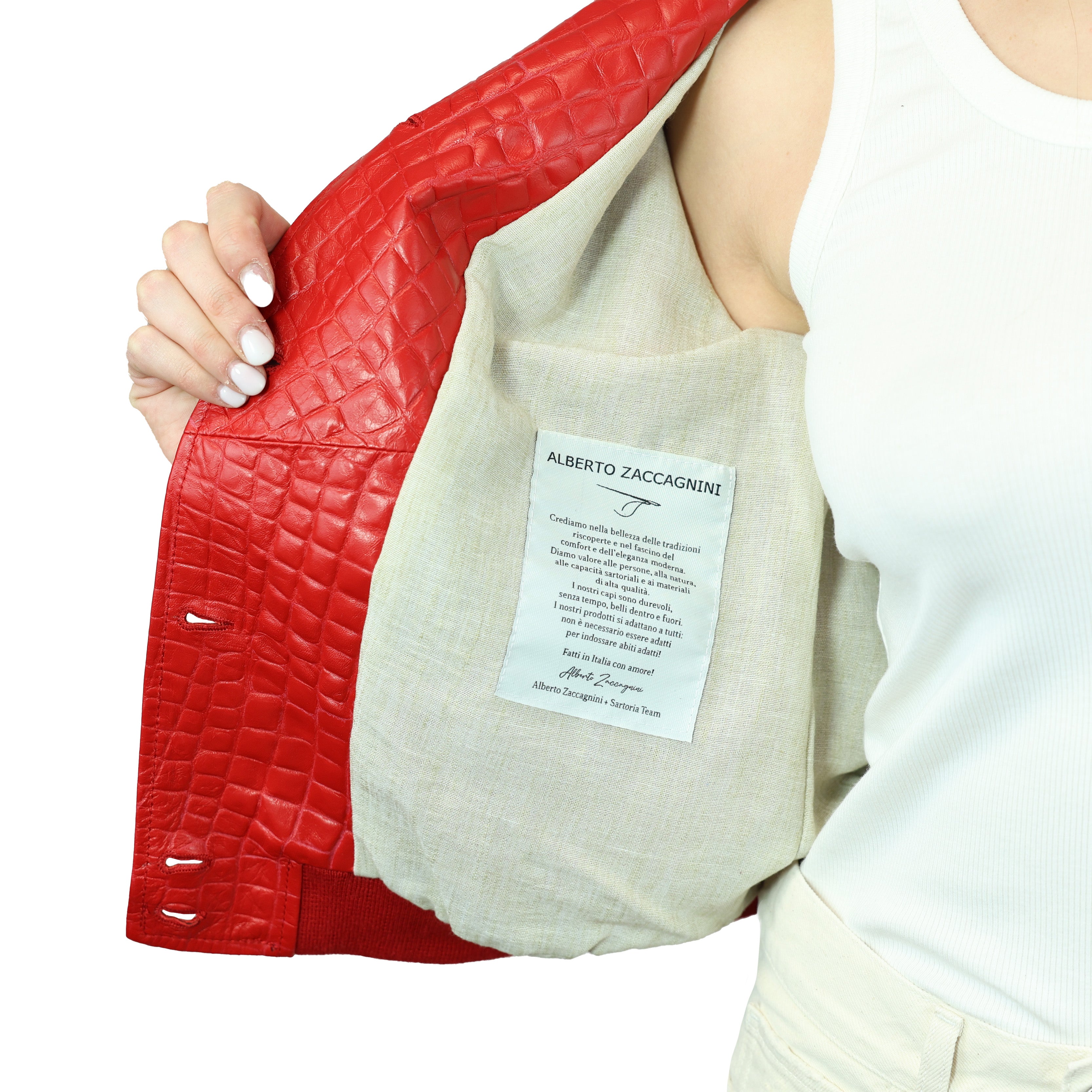 25DNAMO chaqueta bomber de cuero