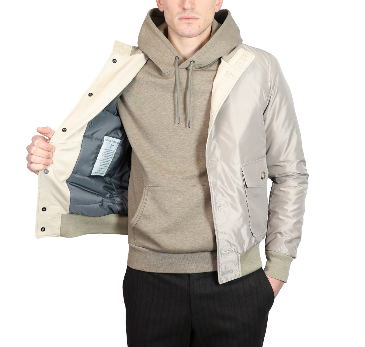 Leather bomber 98LNAGR