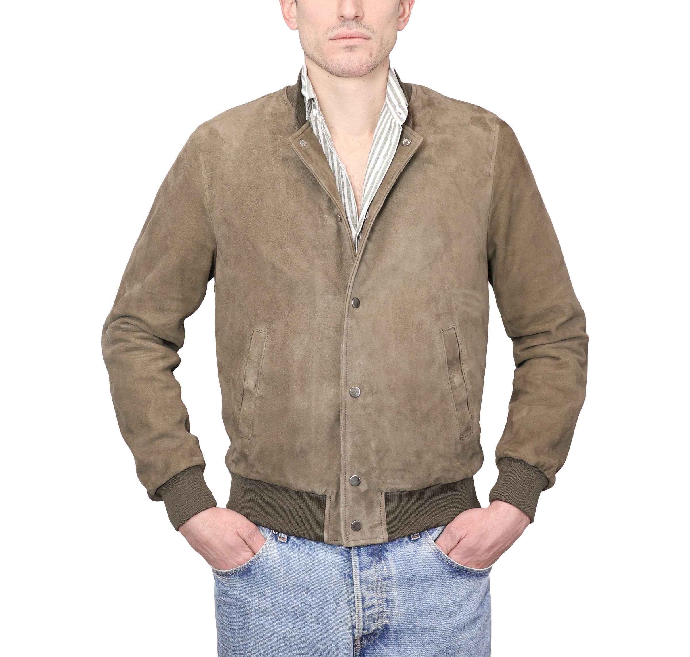 Veste bomber en cuir 98PCBSM