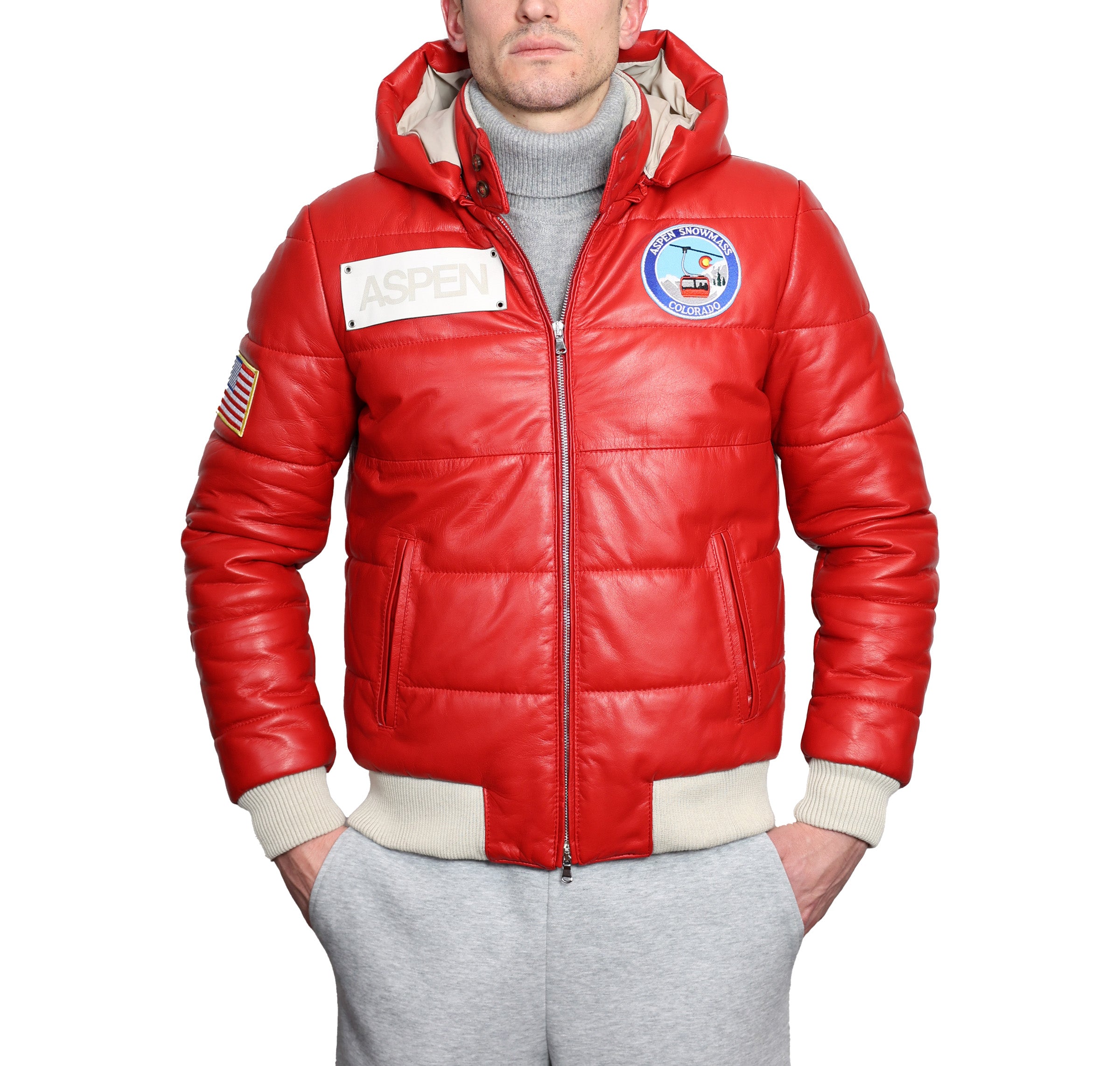 Piumino in pelle 89MLCAR