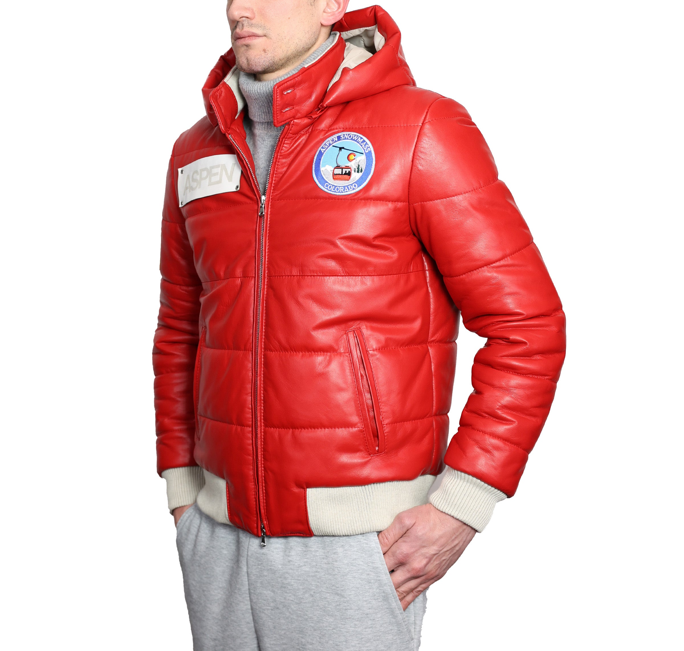 Piumino in pelle 89MLCAR