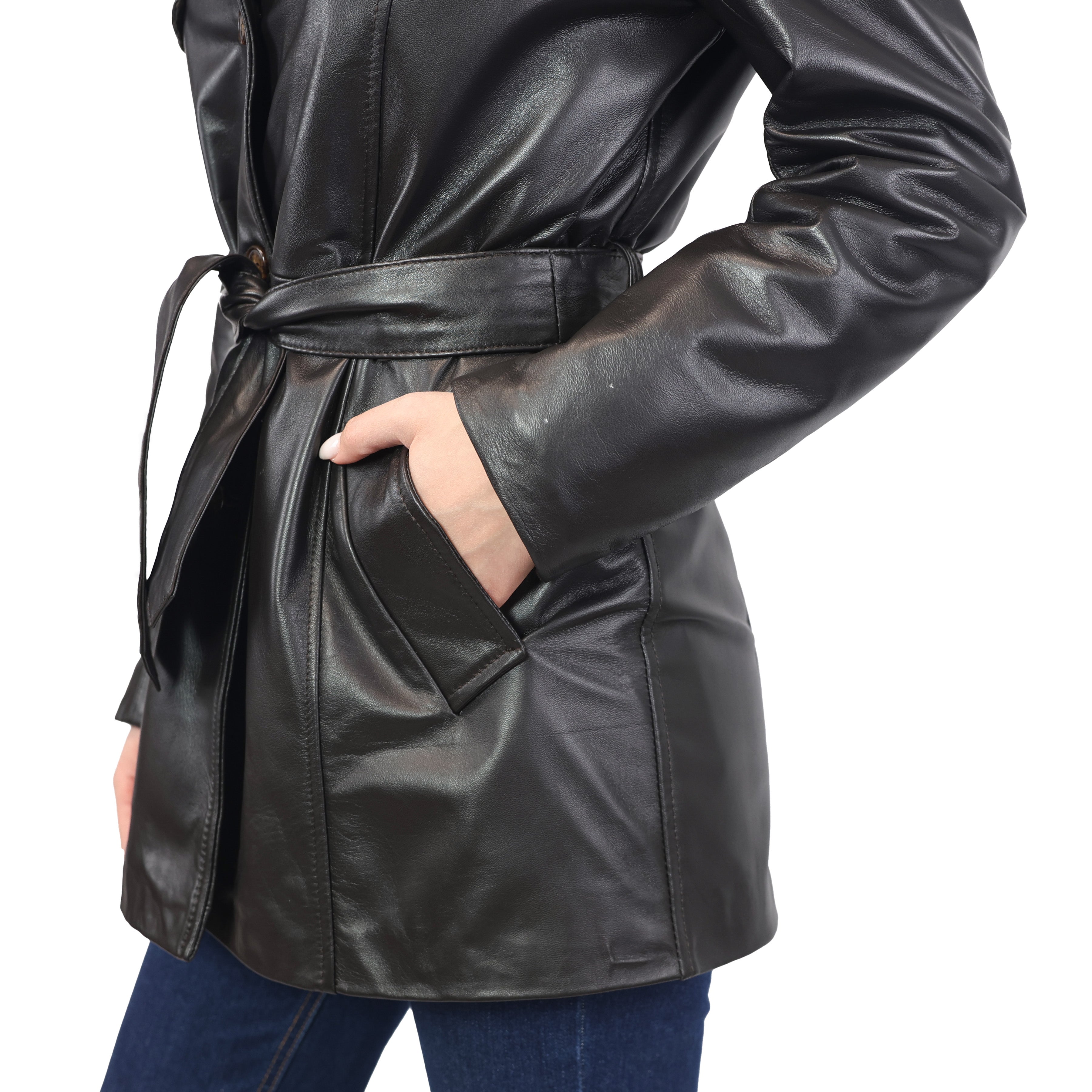Trench in pelle TRHPNM