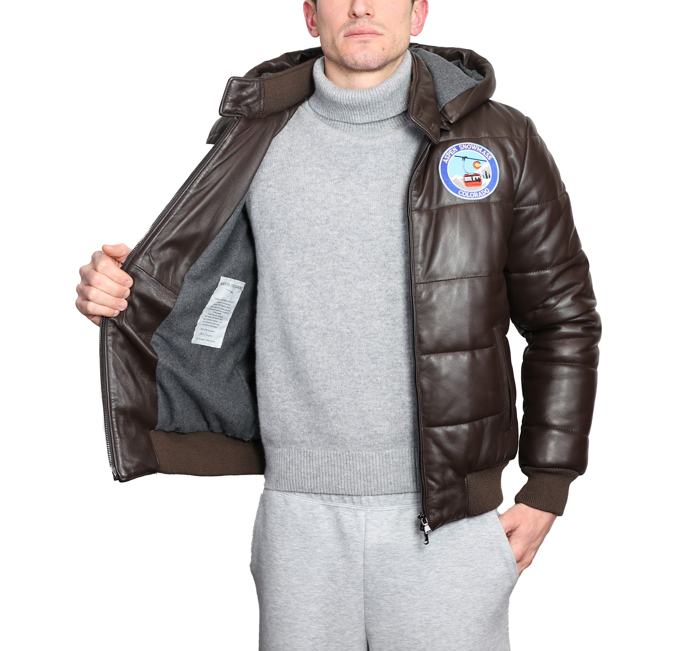 Piumino in pelle 89MLCAB