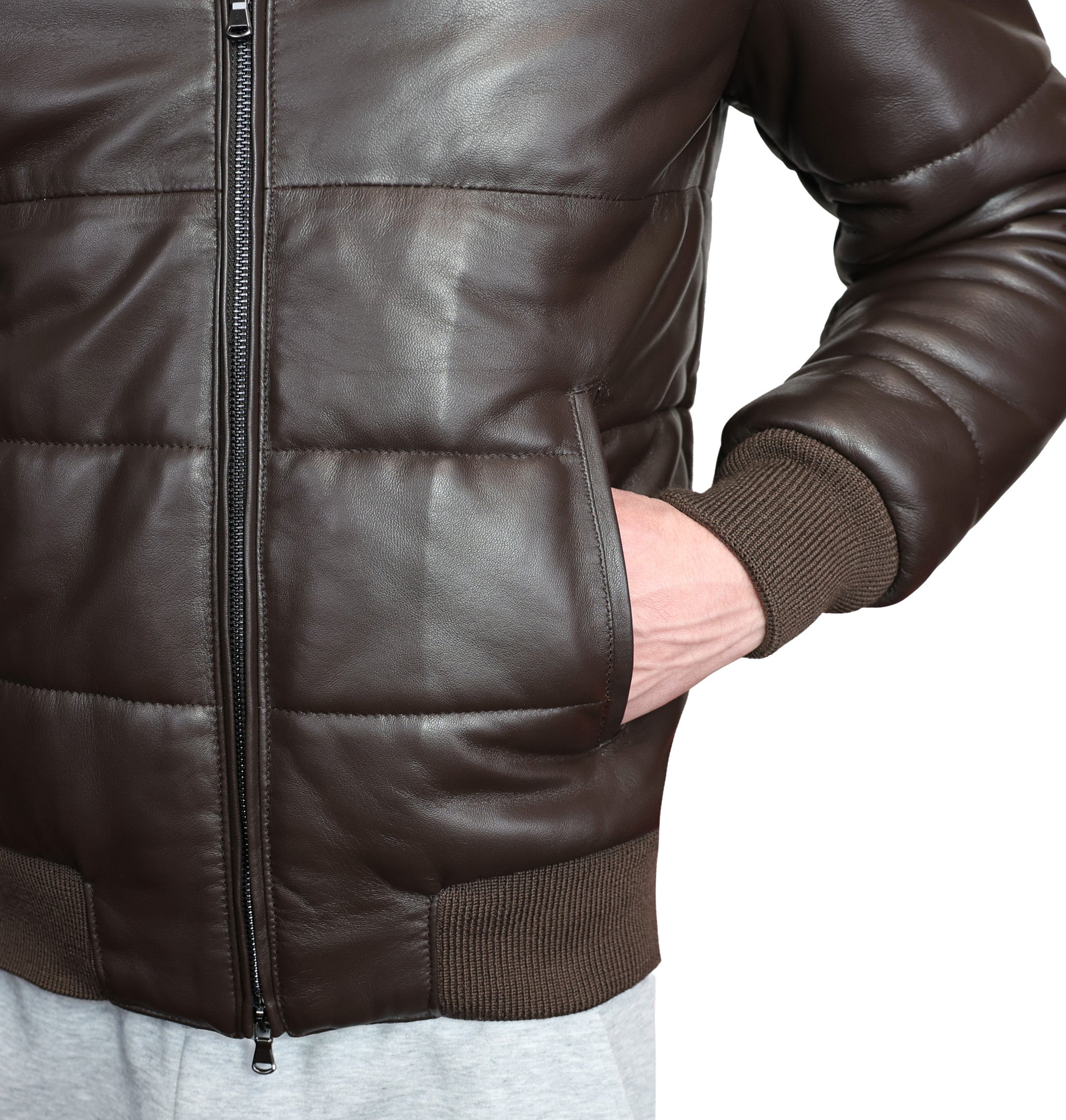 Piumino in pelle 89MLCAB