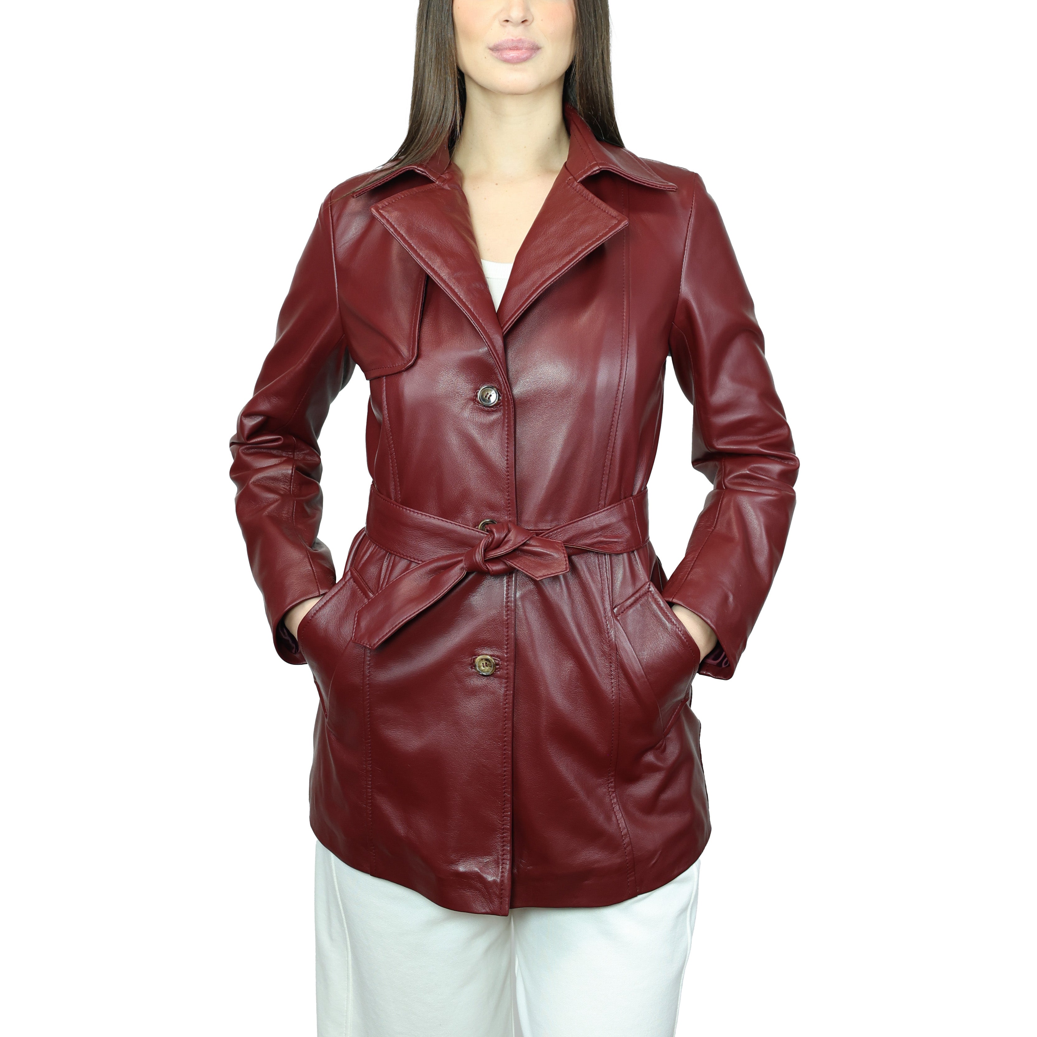 Trench in pelle TRHNABX
