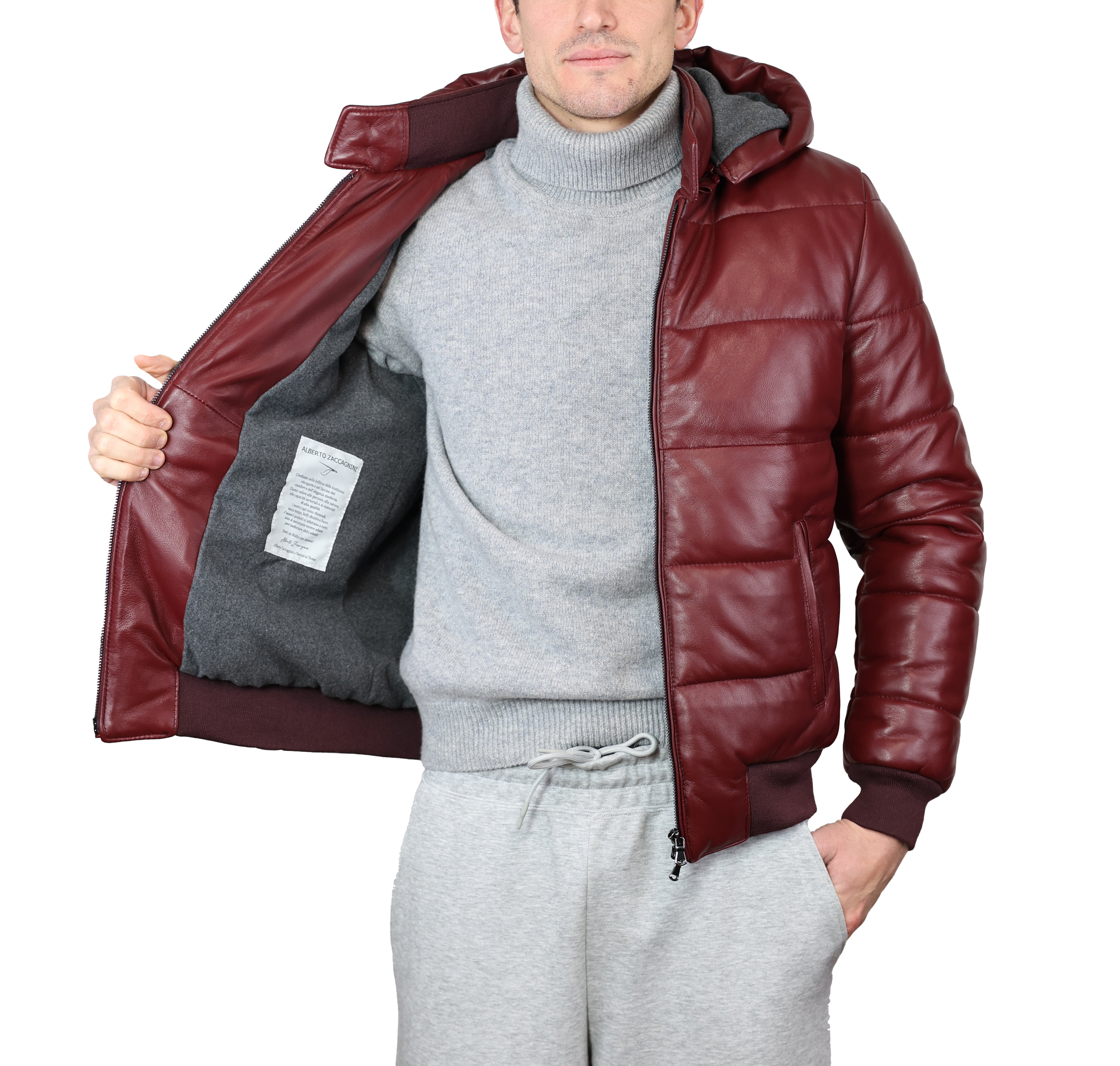 Piumino in pelle 89LCABX