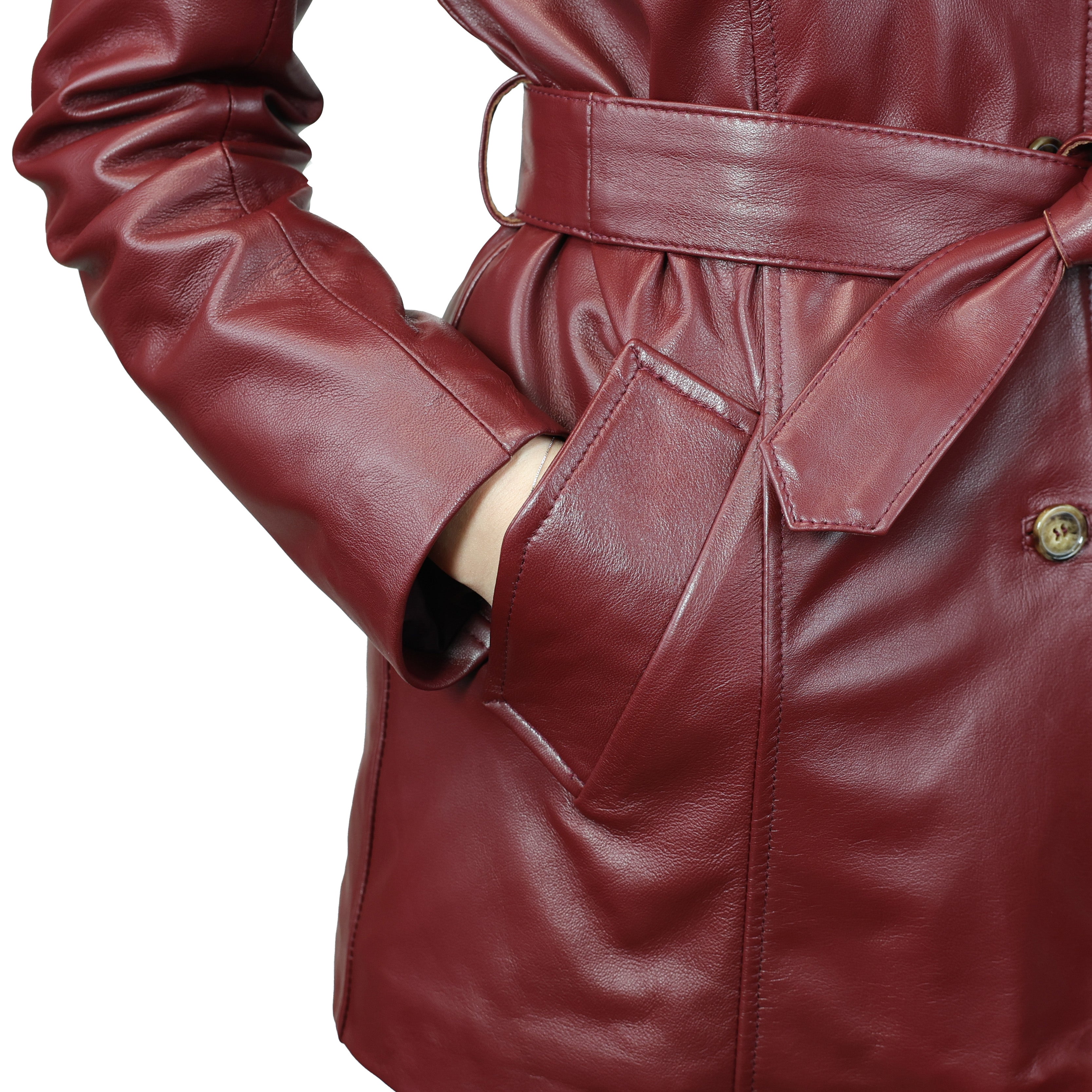 Trench in pelle TRHNABX