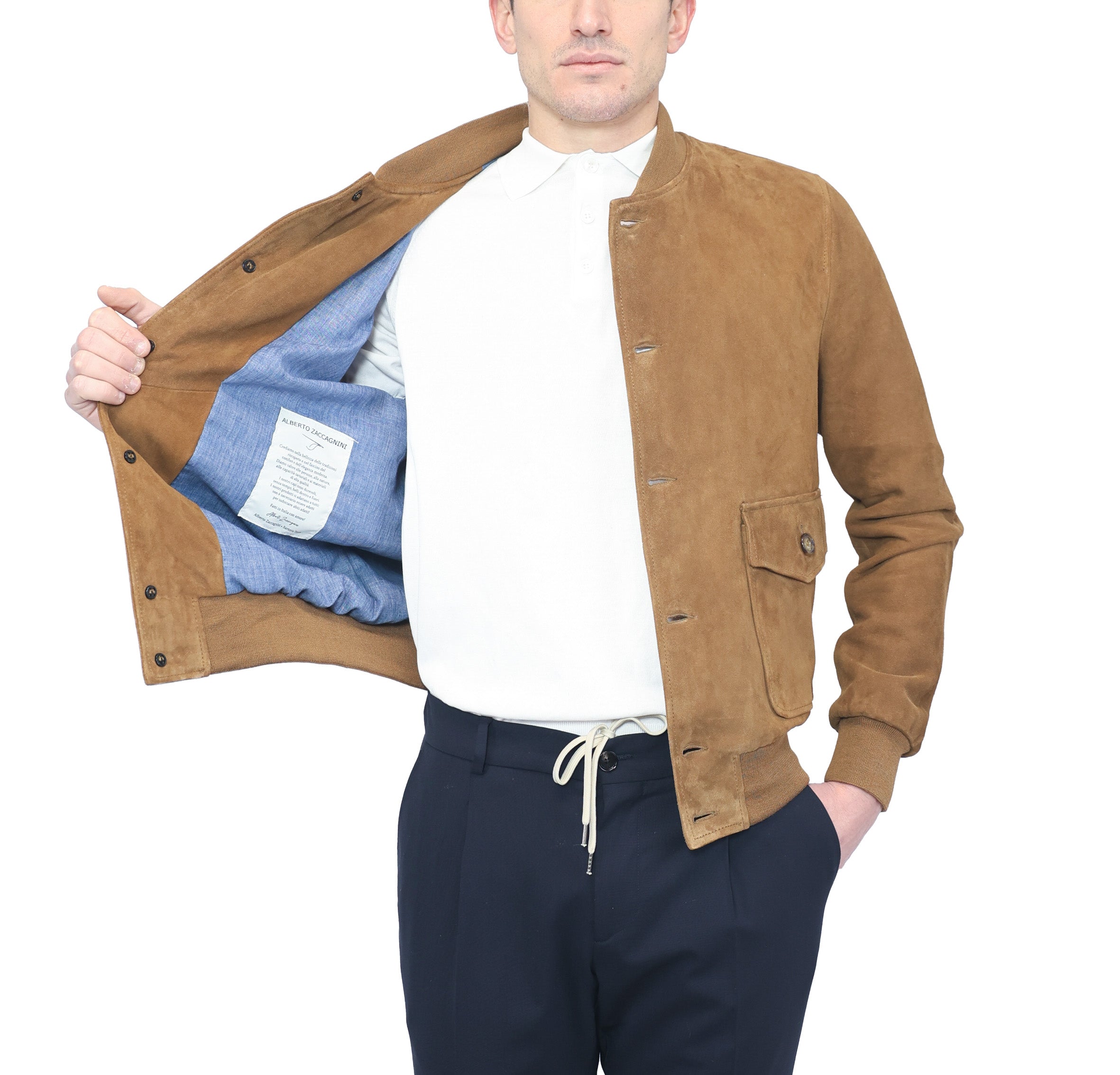 98PSCBC chaqueta bomber de cuero