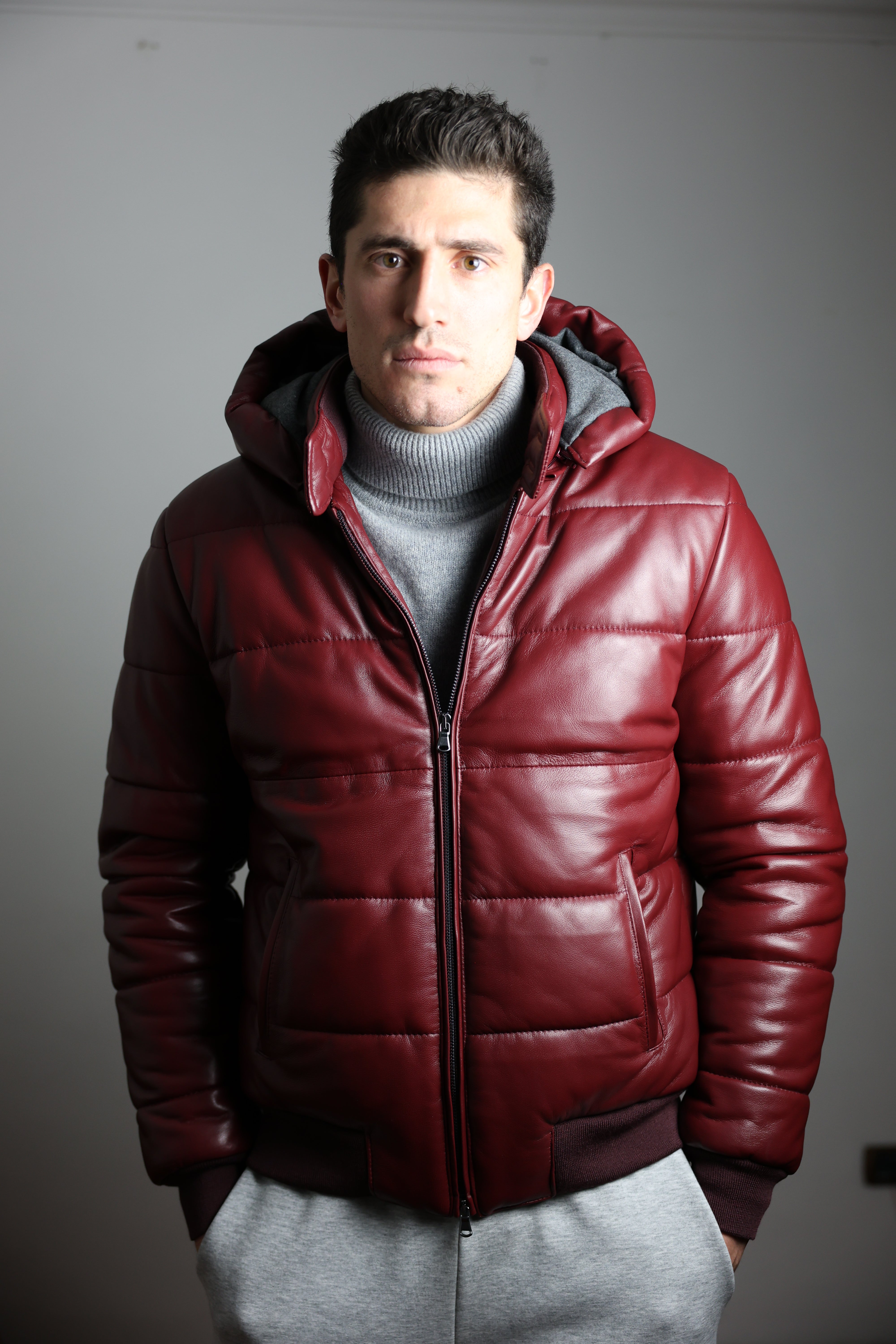 Piumino in pelle 89LCABX