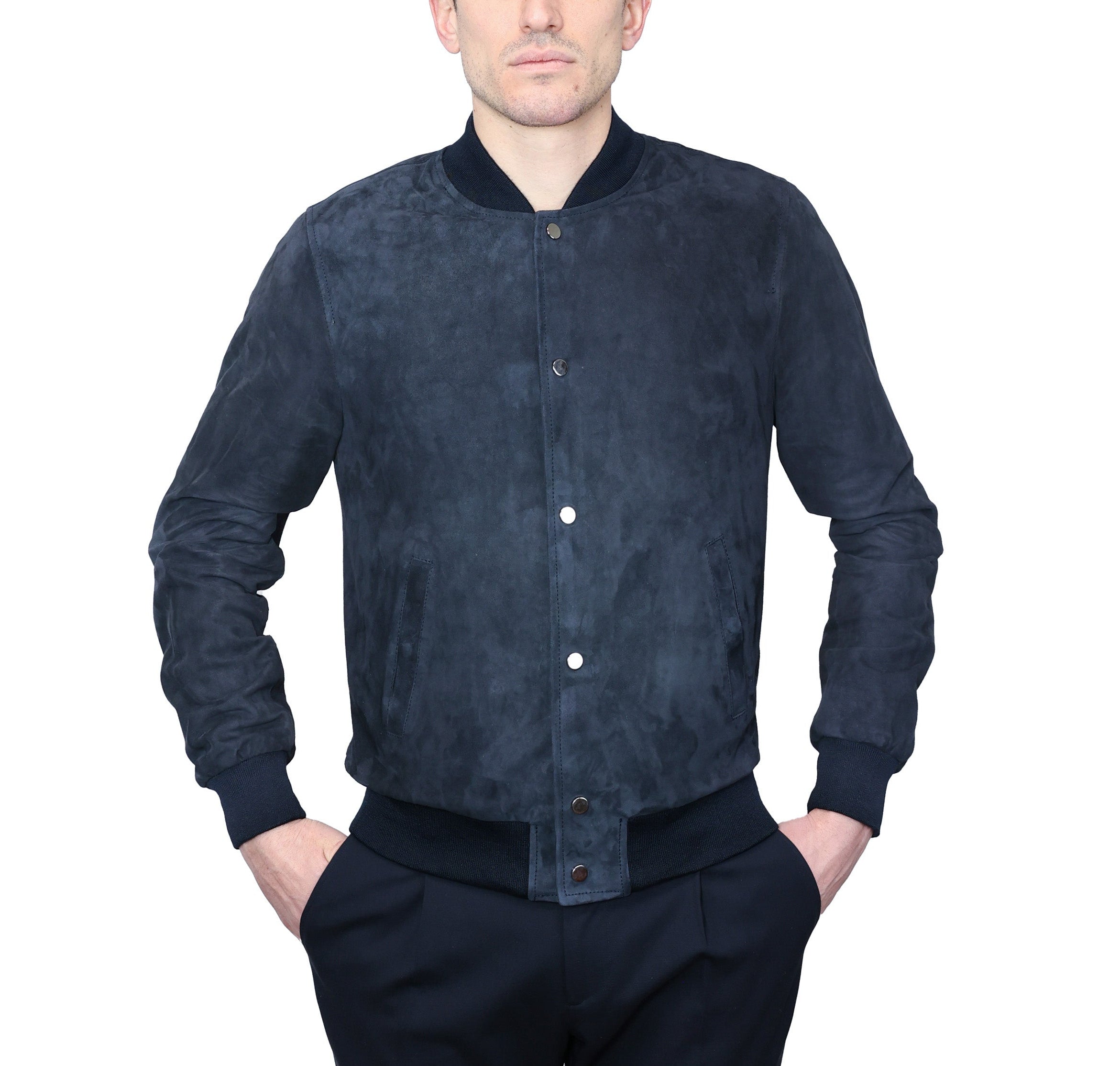 89PNAMO chaqueta bomber de cuero