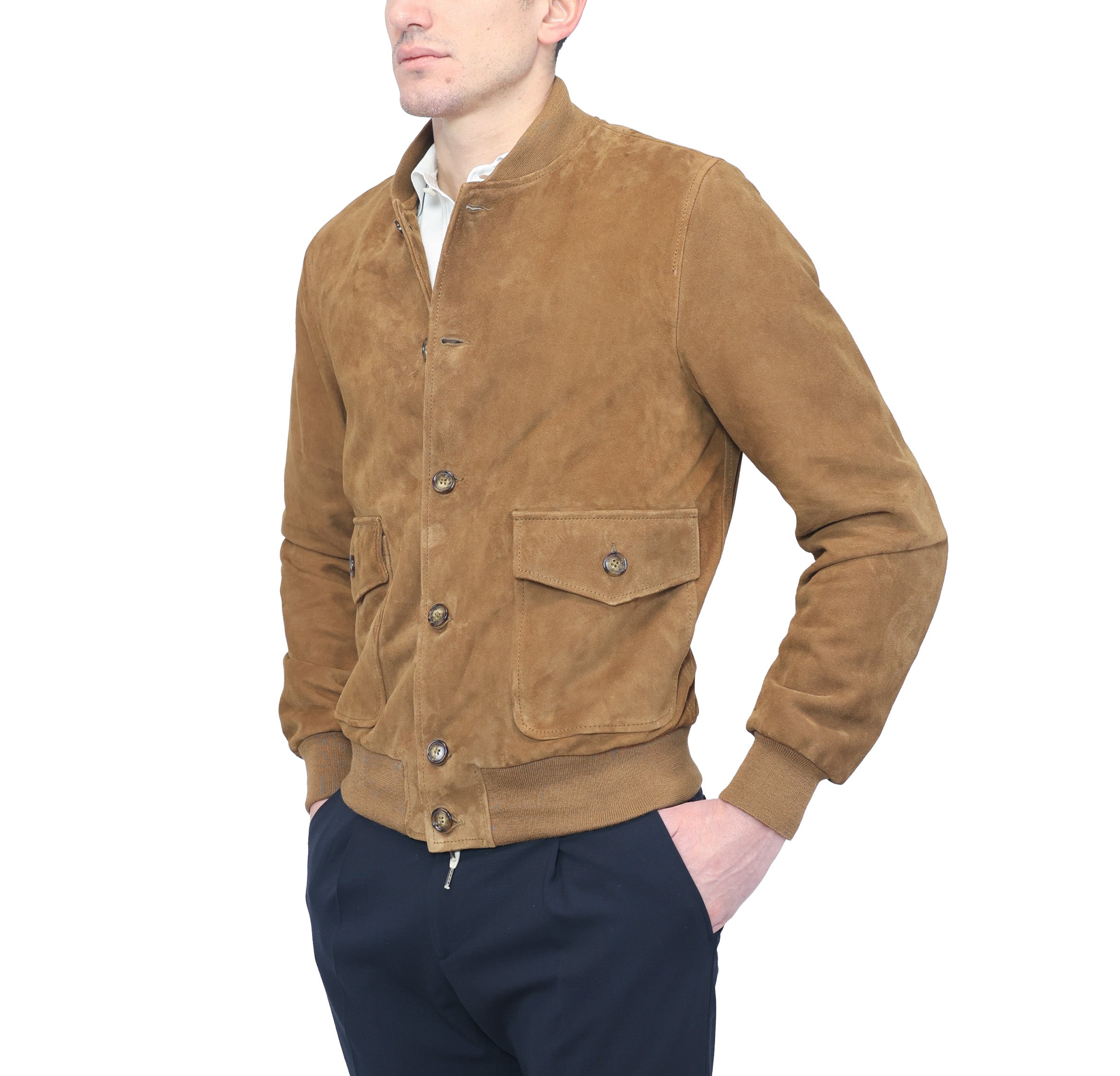 98PSCBC chaqueta bomber de cuero