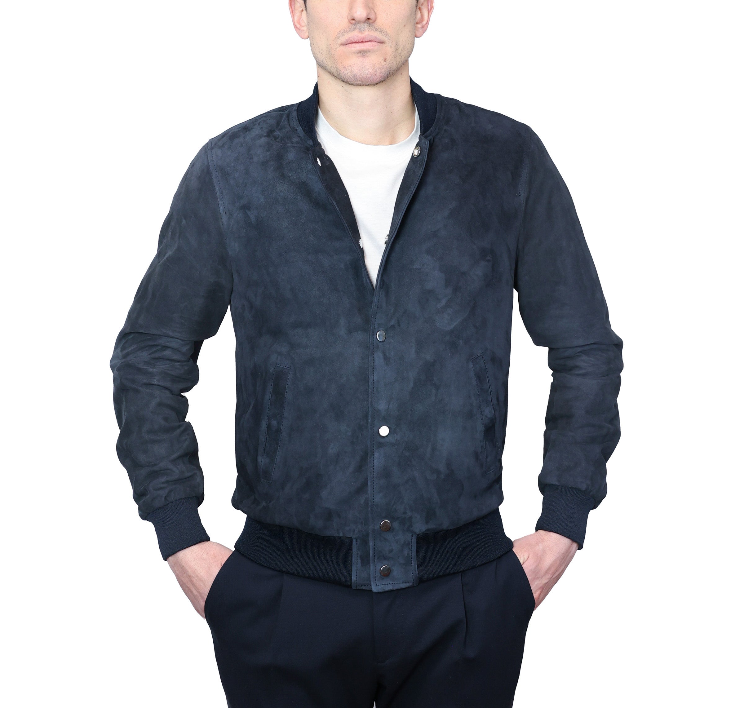 89PNAMO chaqueta bomber de cuero