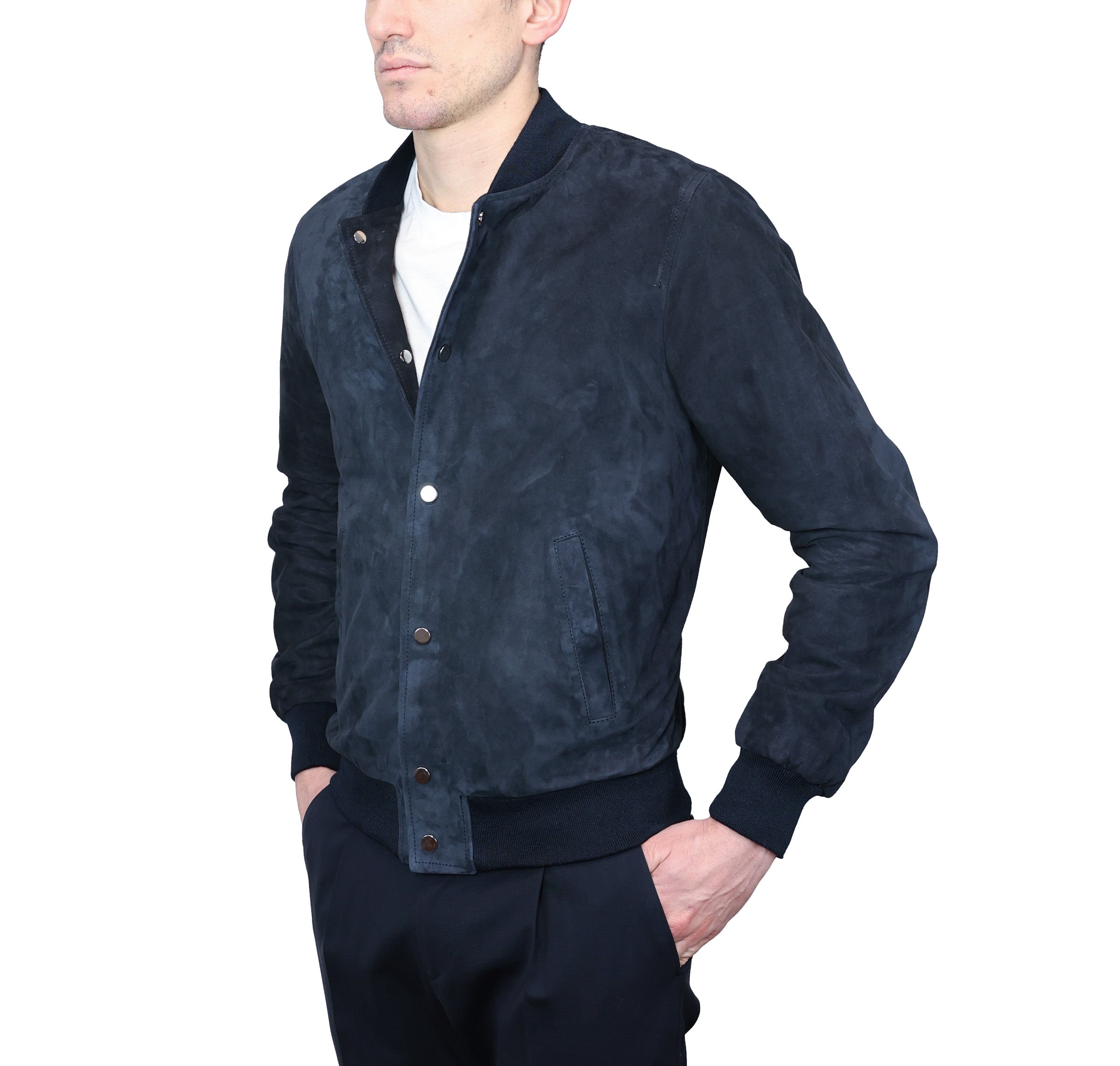 89PNAMO chaqueta bomber de cuero