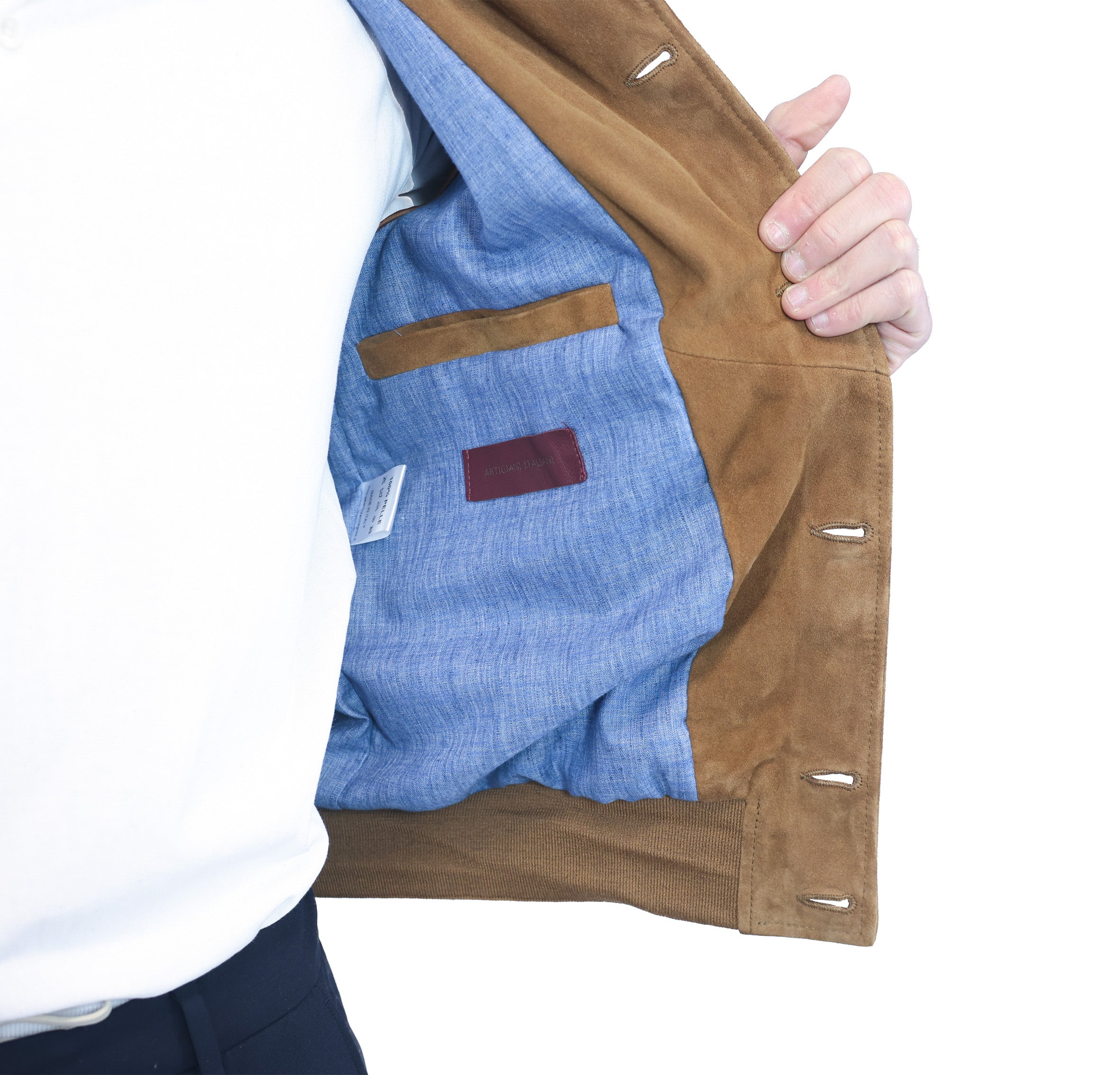98PSCBC chaqueta bomber de cuero