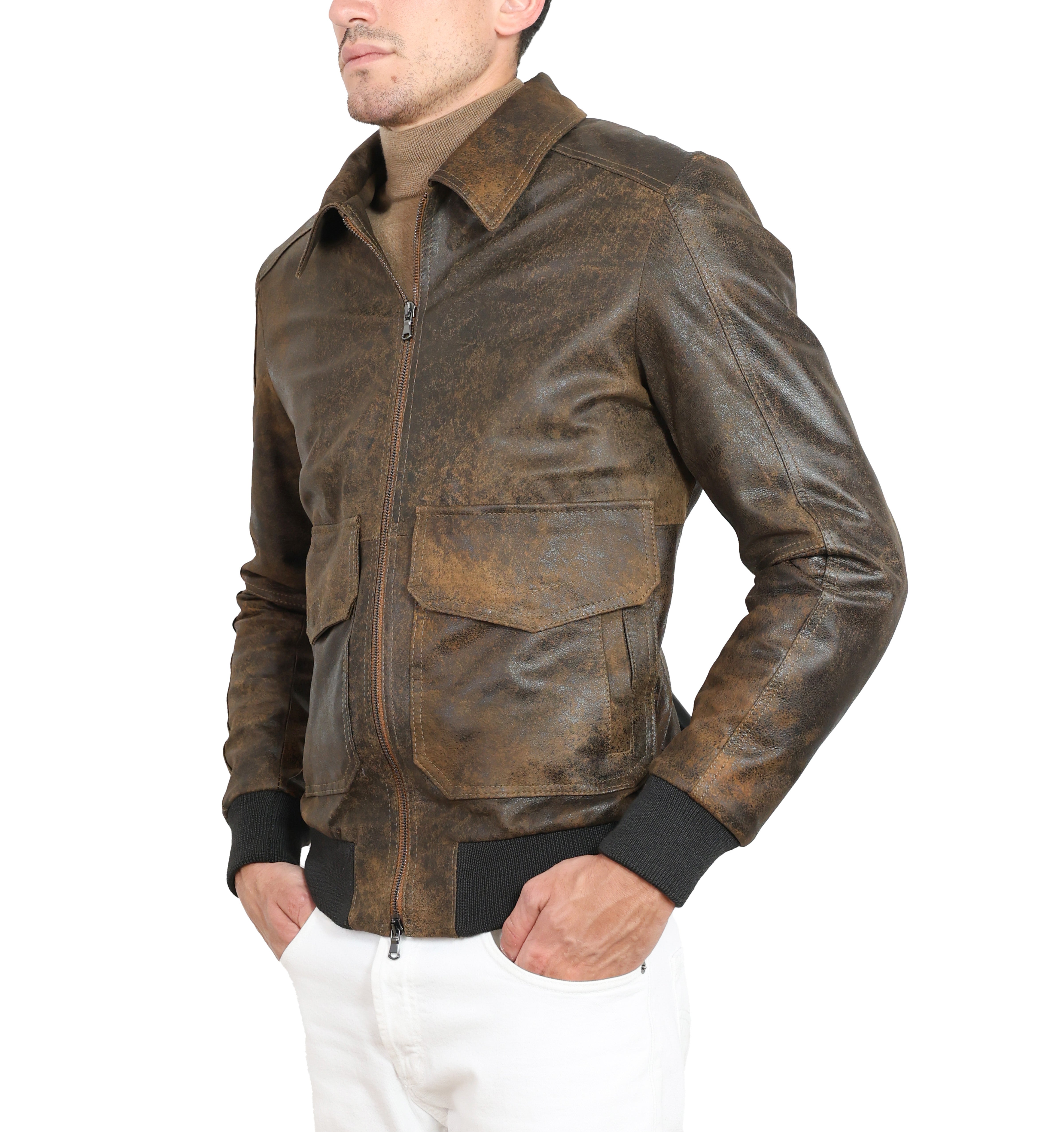 Lederjacke 86LMABR
