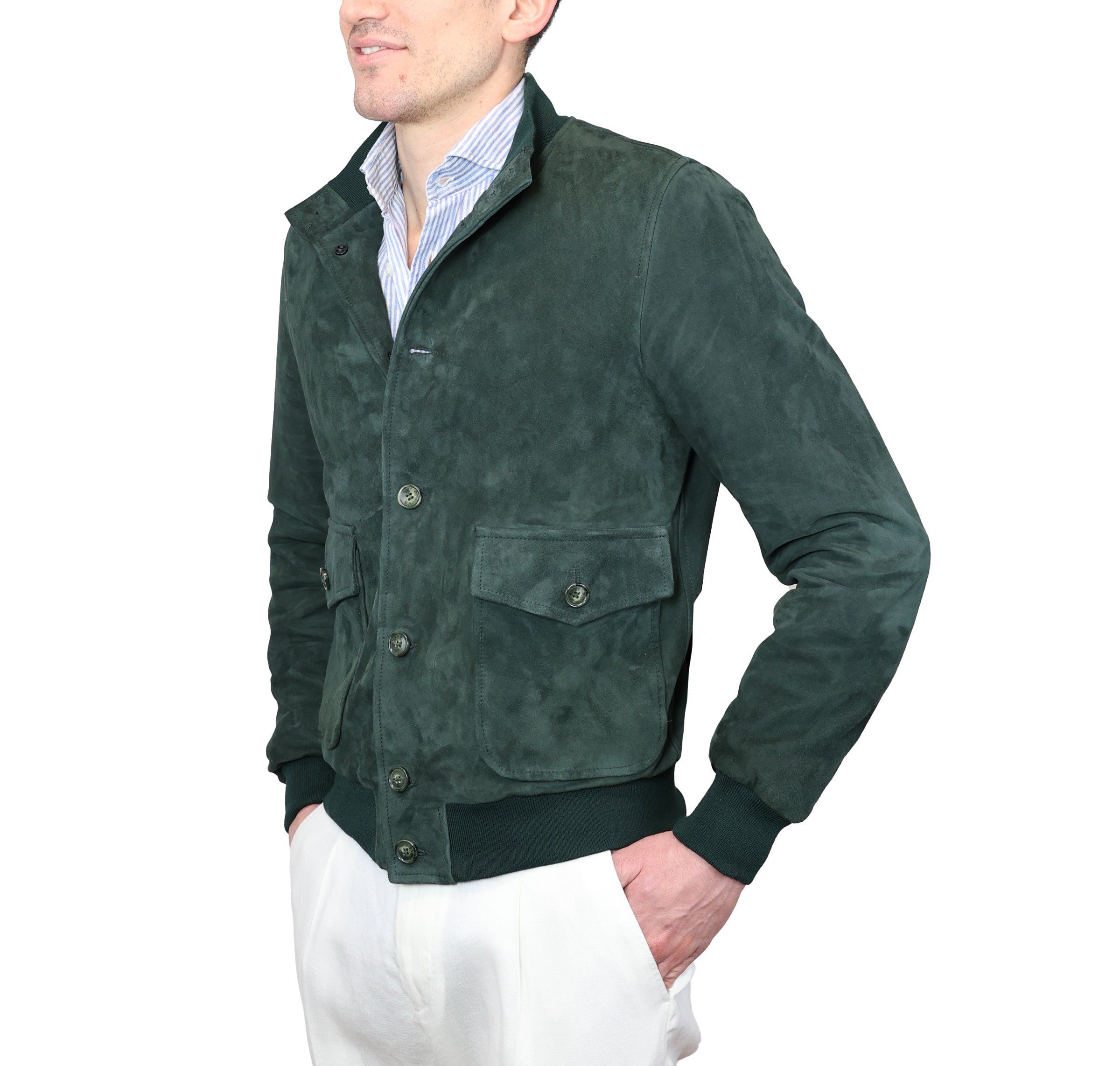98PSUVP chaqueta bomber de cuero