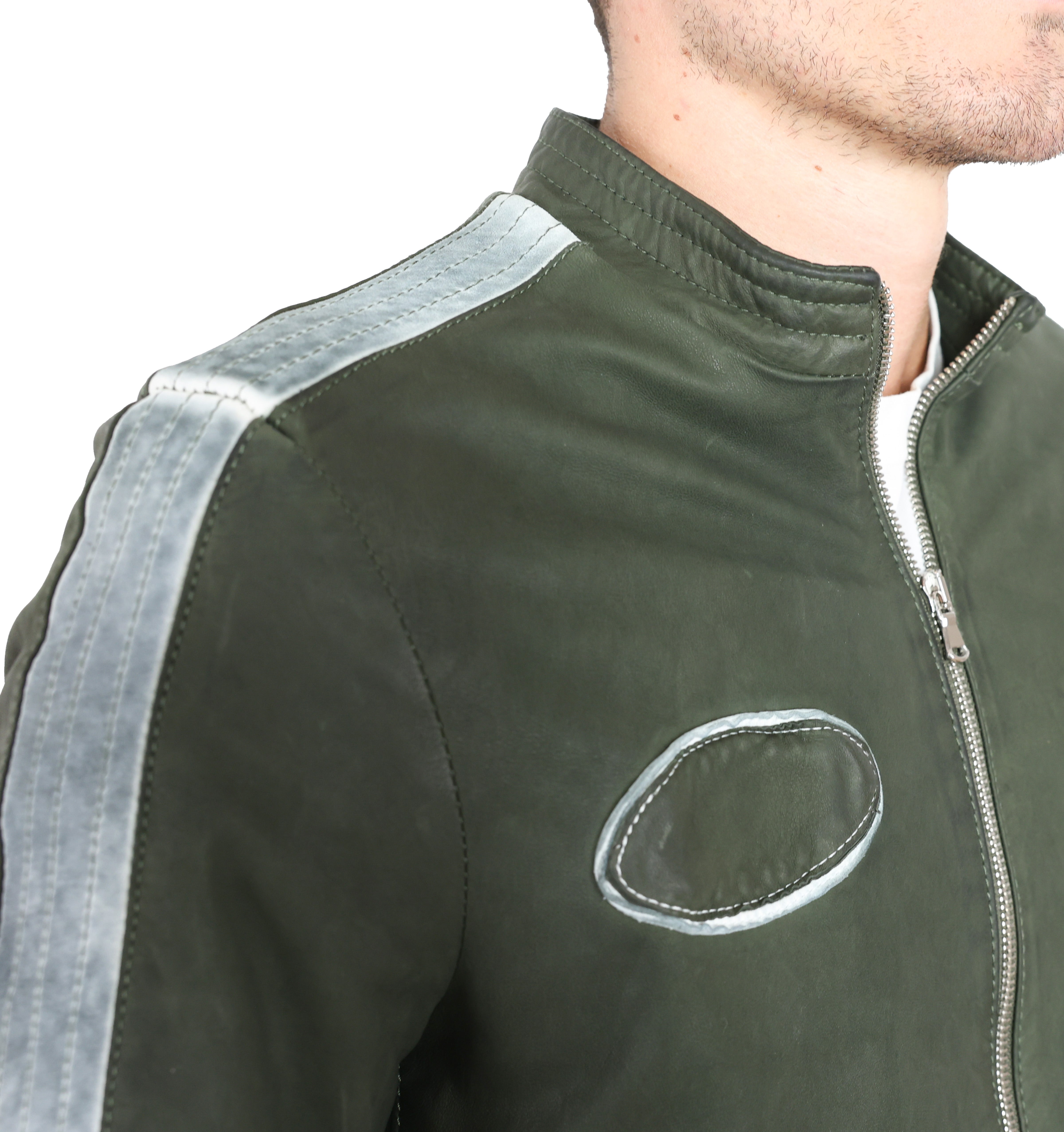 Biker in pelle 58WNAVE