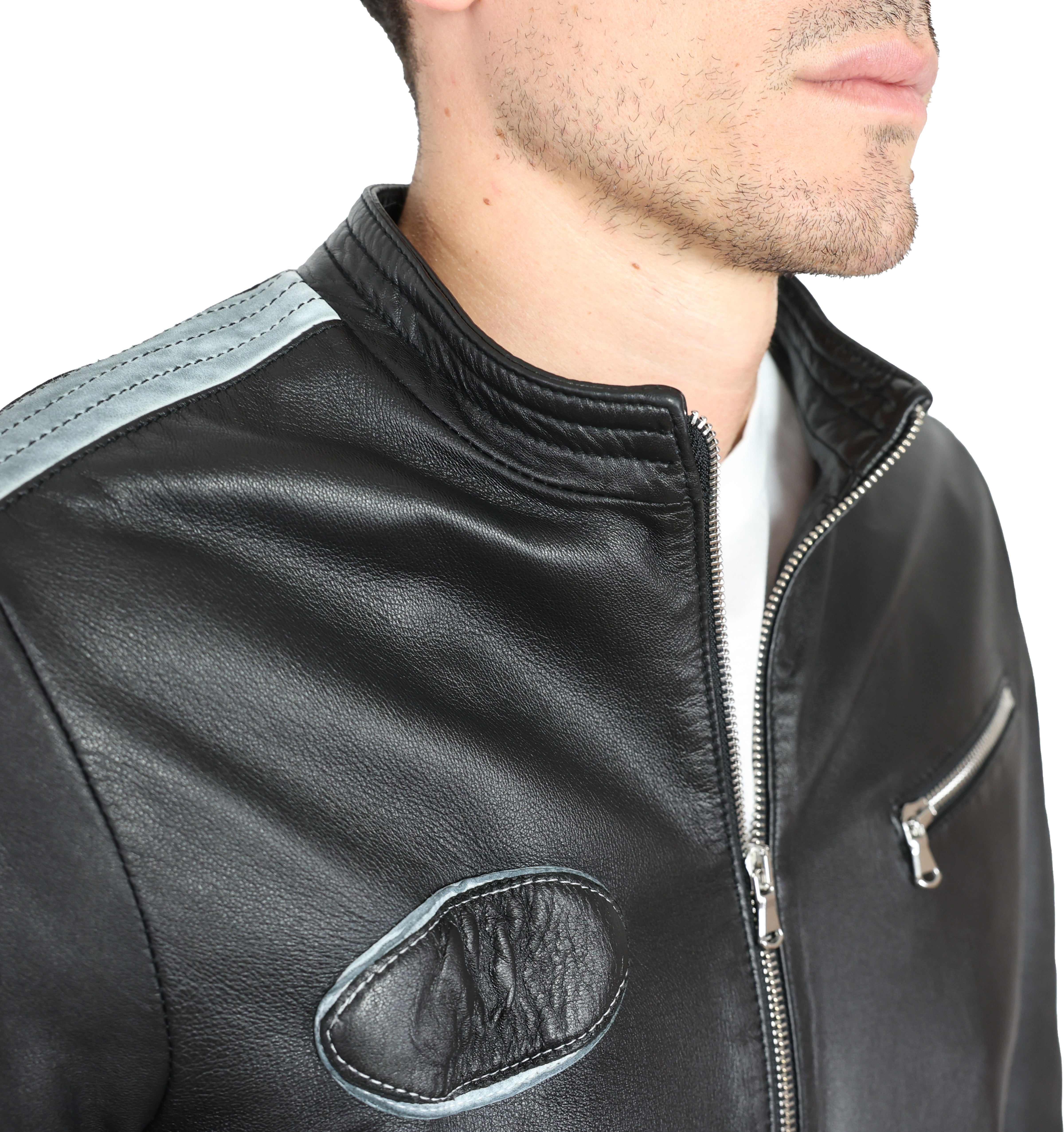 Biker in pelle 58WNANE