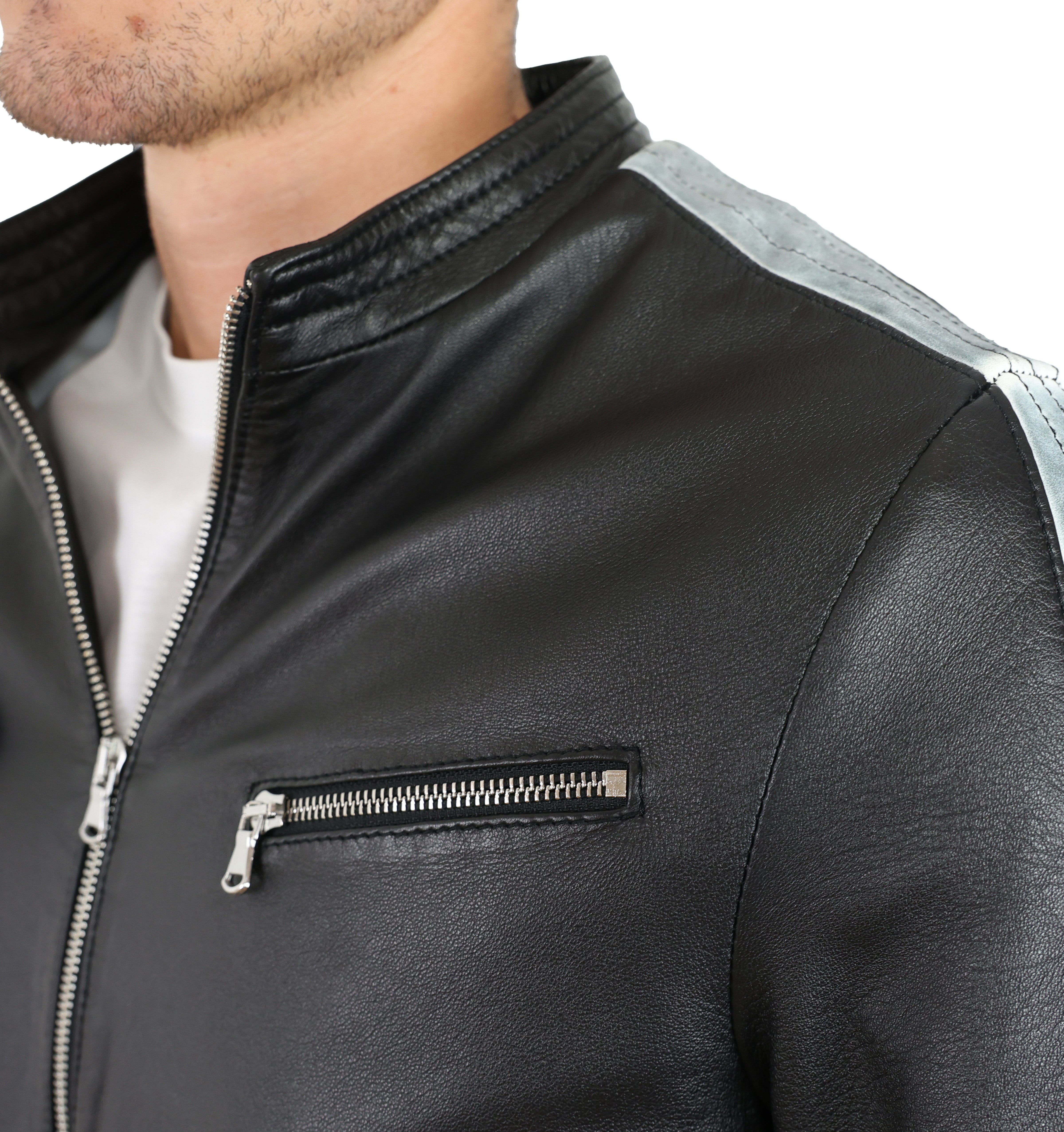 Biker in pelle 58WNANE