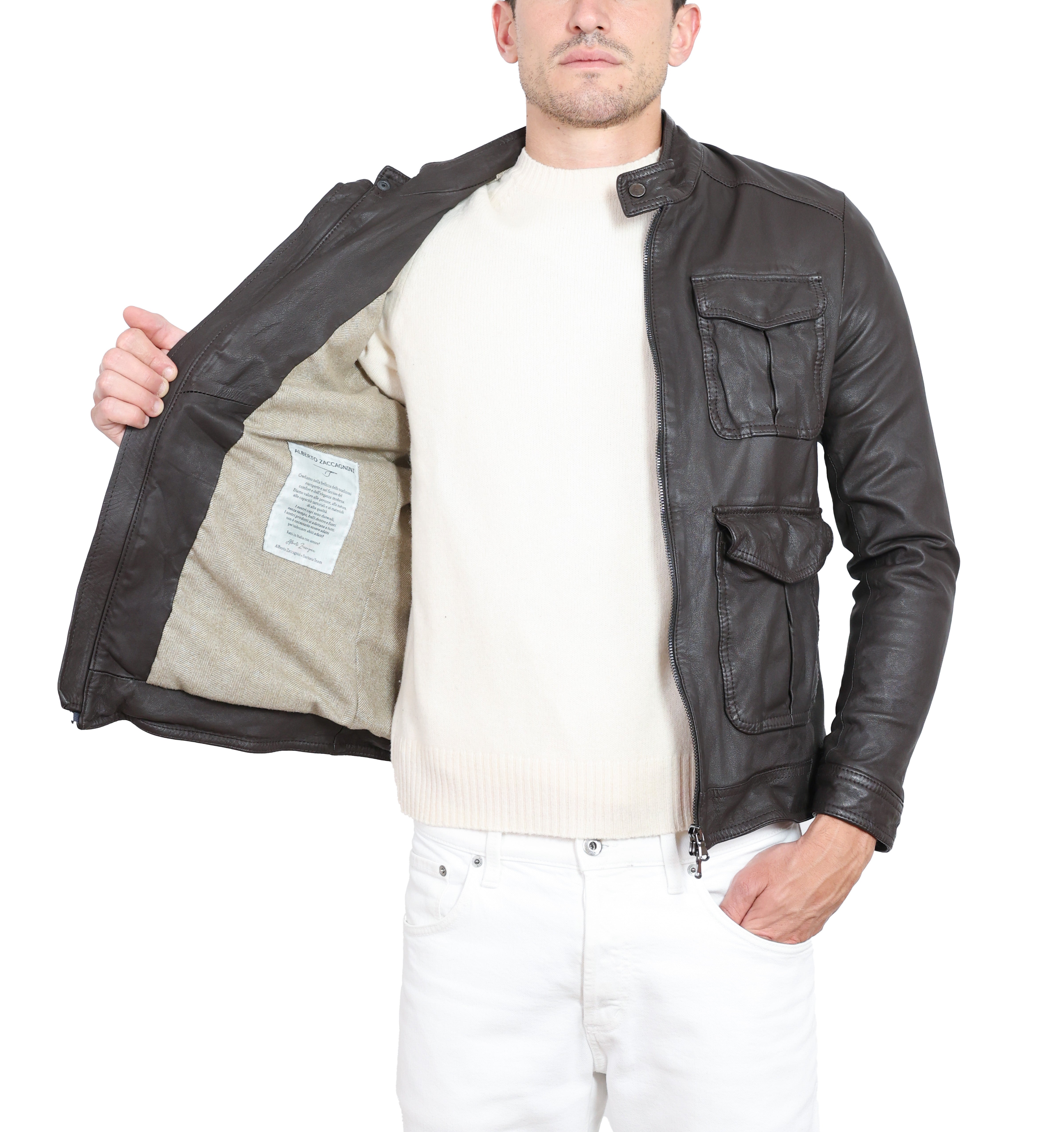 Giacca in pelle 49MNWBR