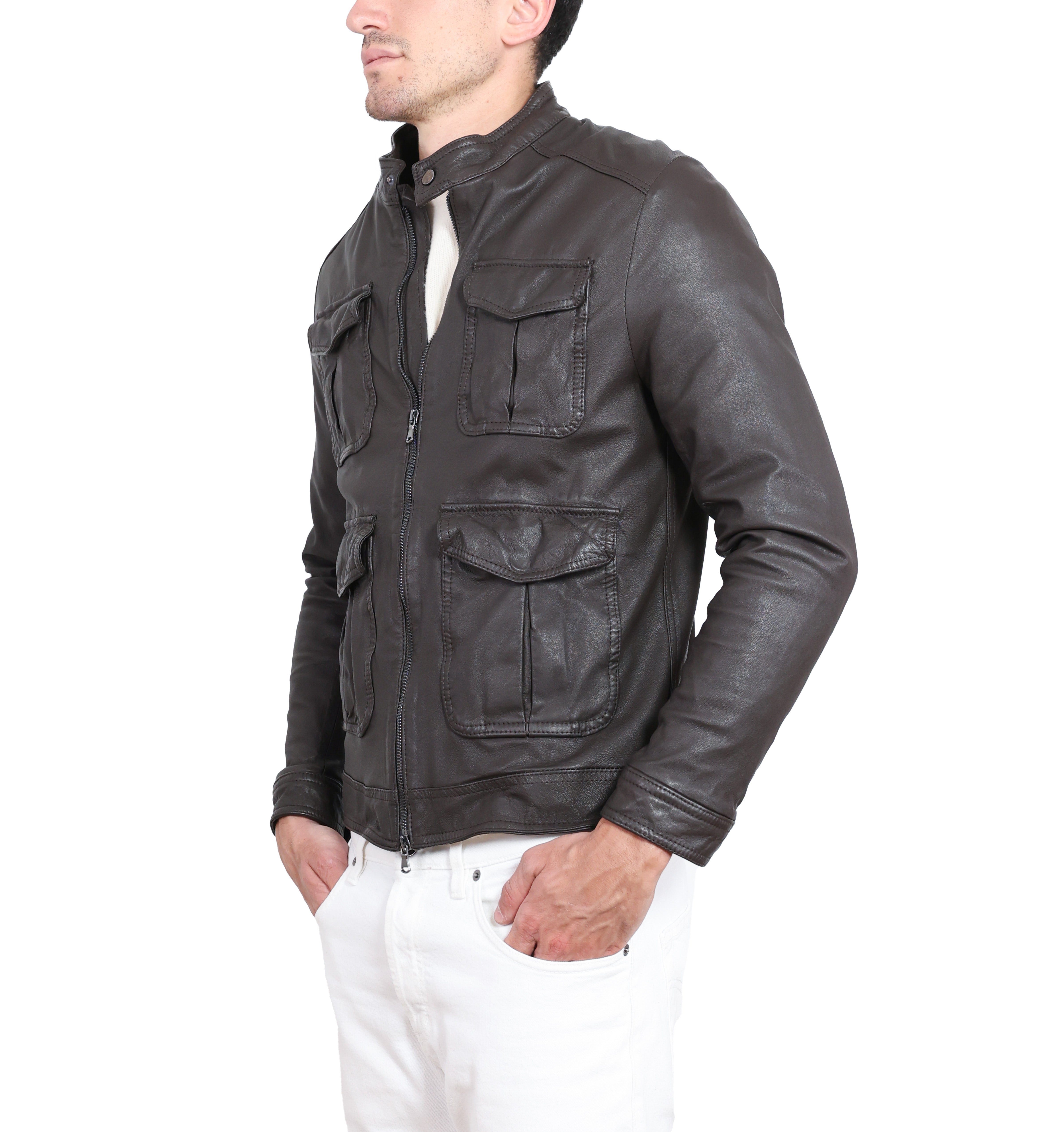 Giacca in pelle 49MNWBR