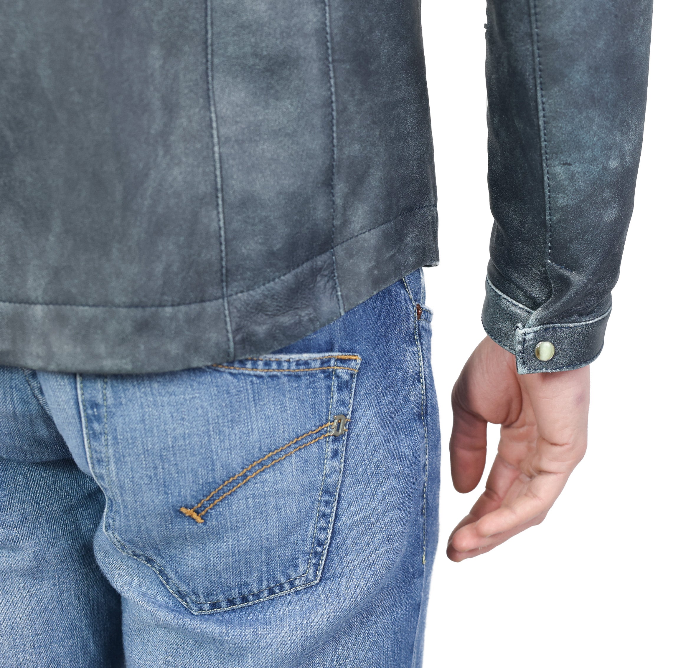 Veste en cuir 68PCRBL