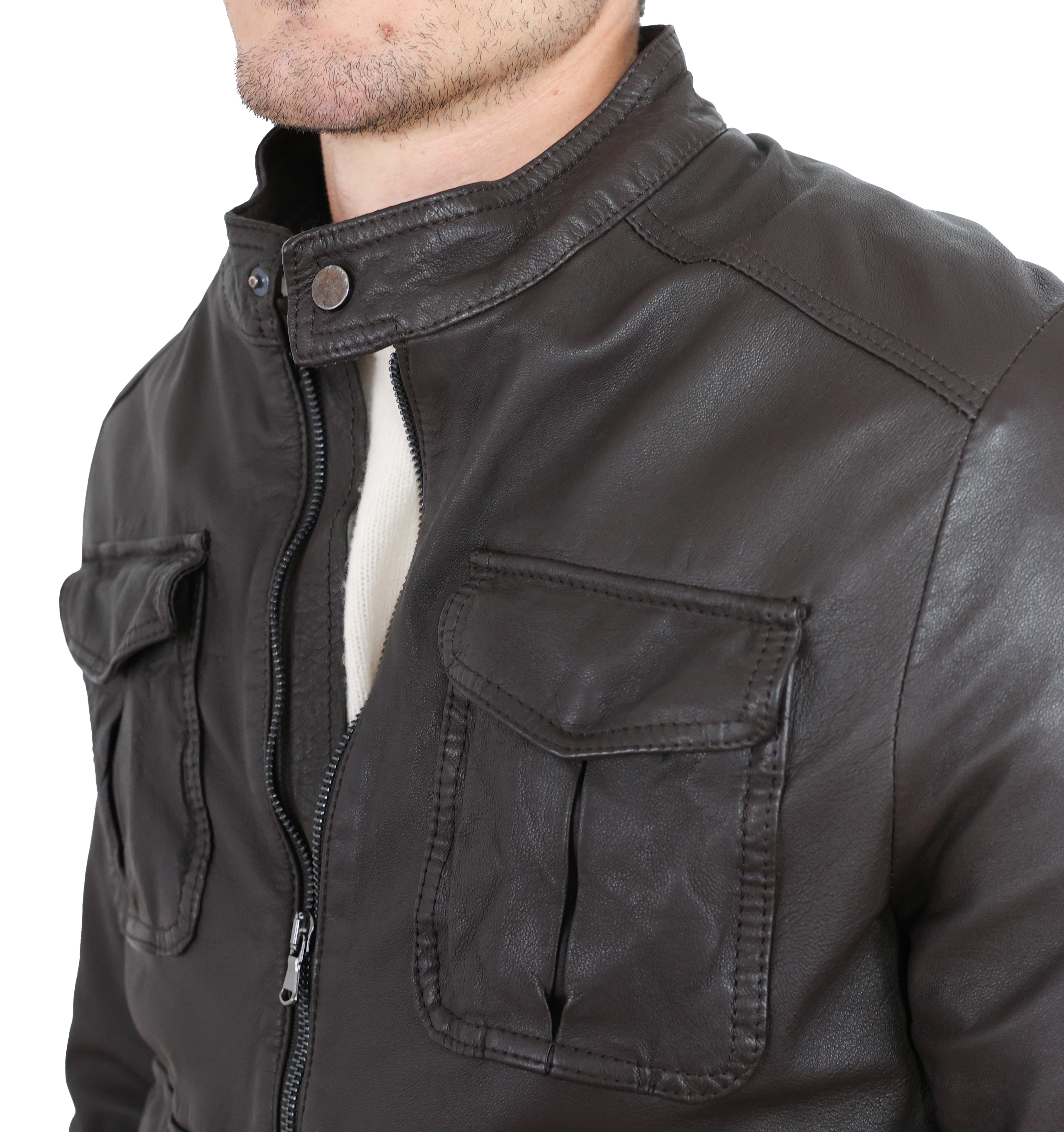 Giacca in pelle 49MNWBR