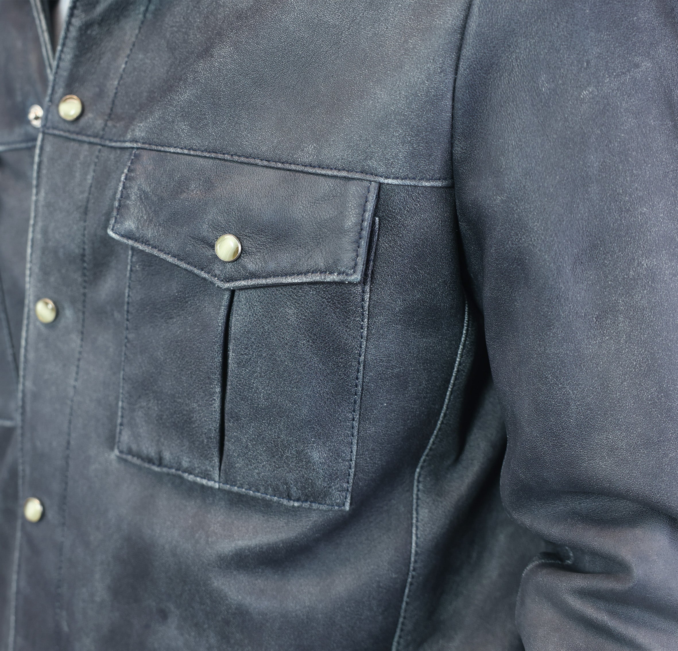 Veste en cuir 68PCRBL