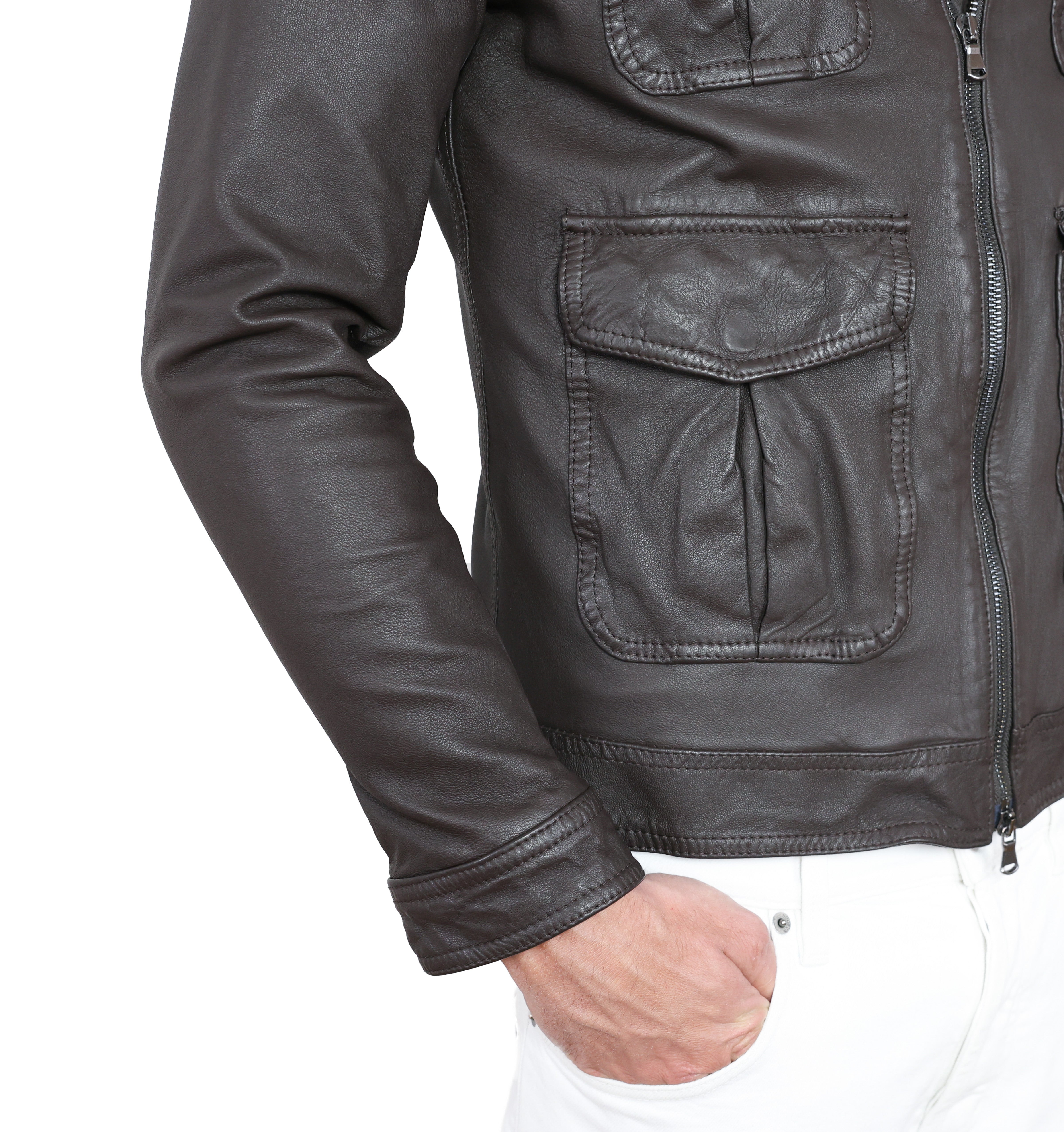 Giacca in pelle 49MNWBR