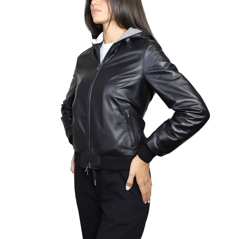Cazadora bomber de piel 25LCNNE