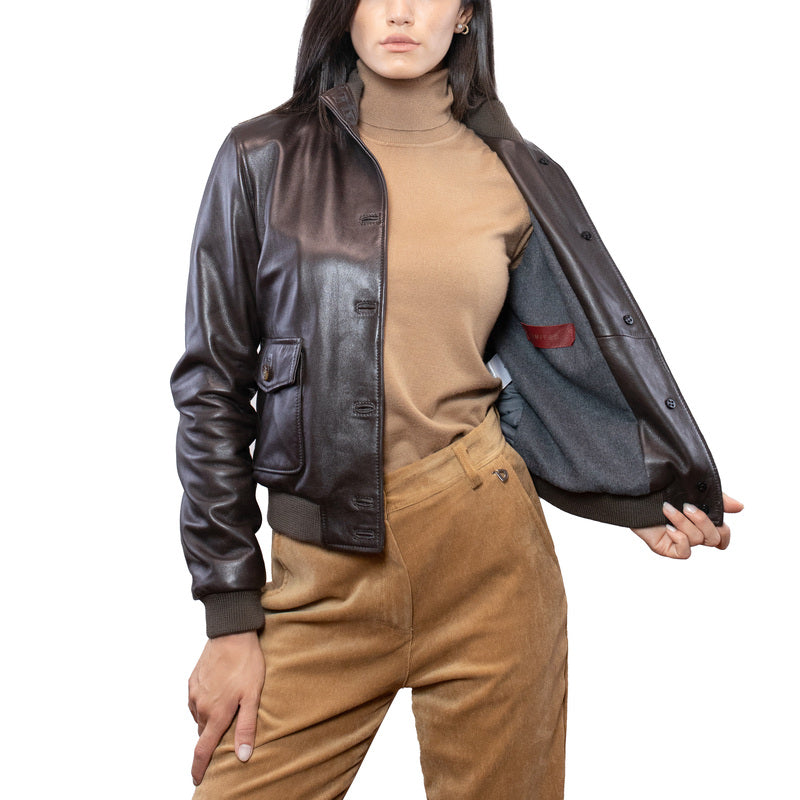 Lederjacke 25LNABR