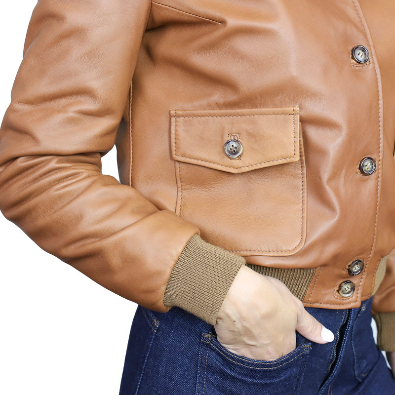 Bomber in pelle 25LNACU