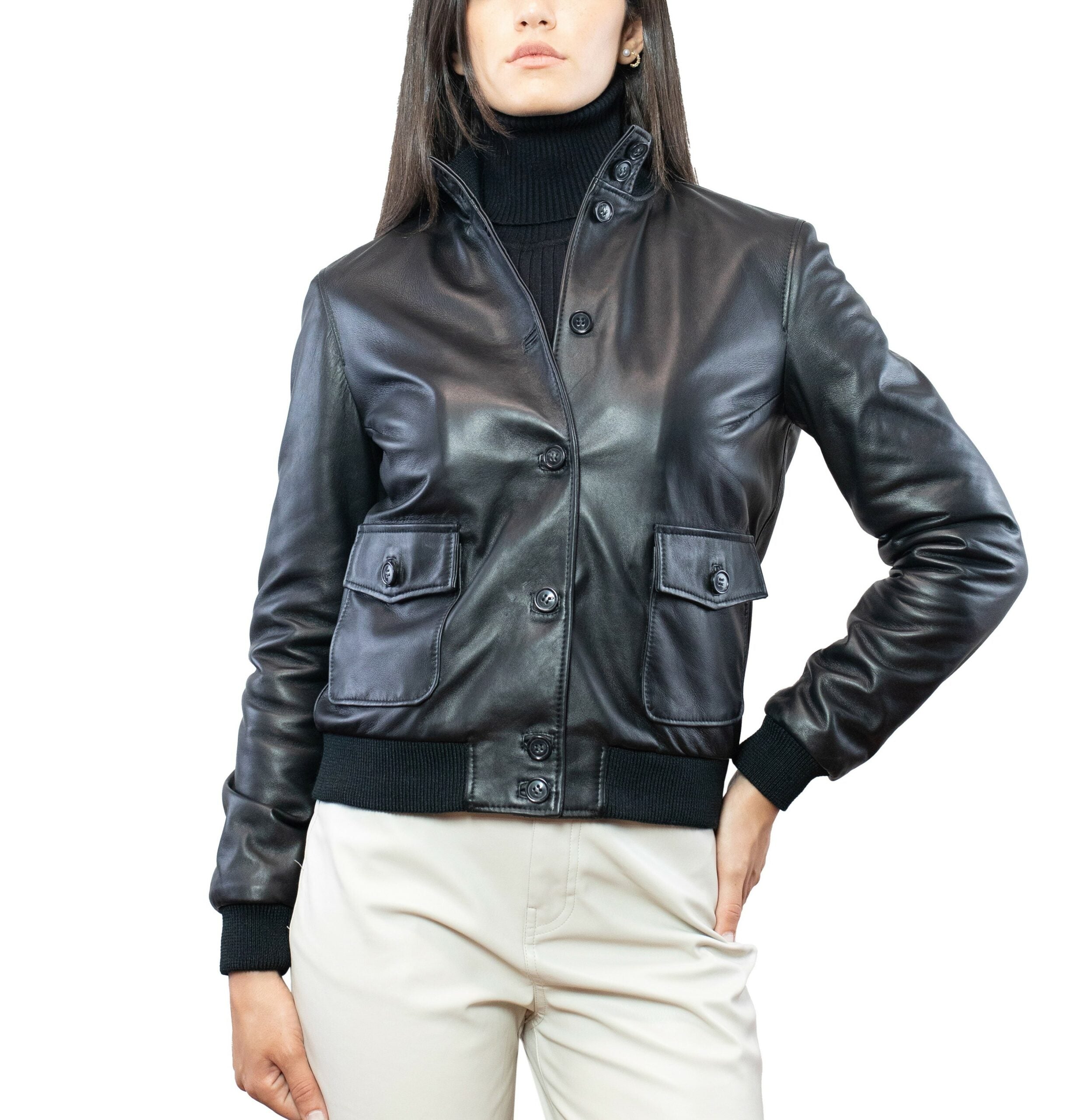Lederjacke 25LNANE