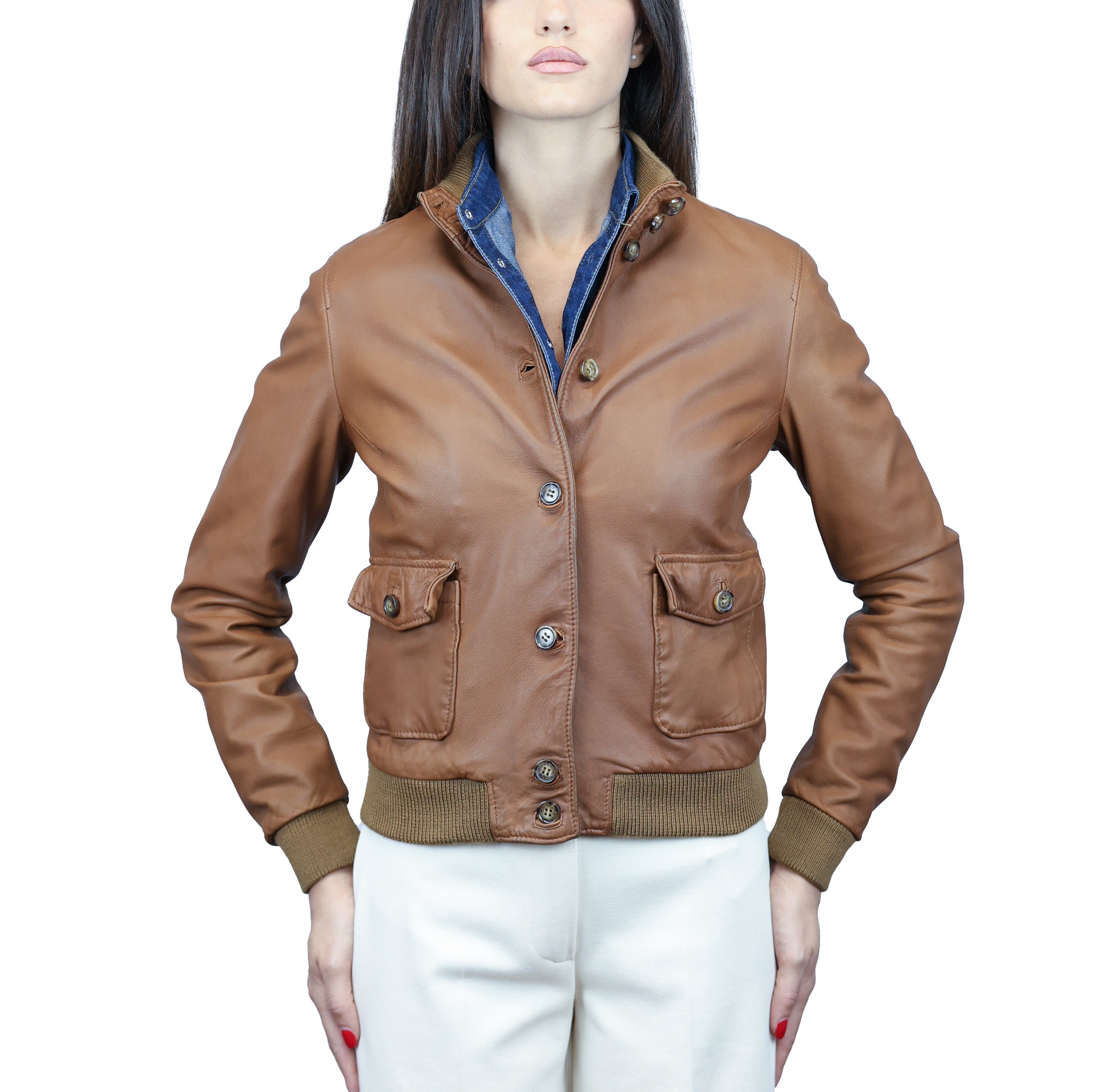 Chaqueta de cuero 25MNWCU