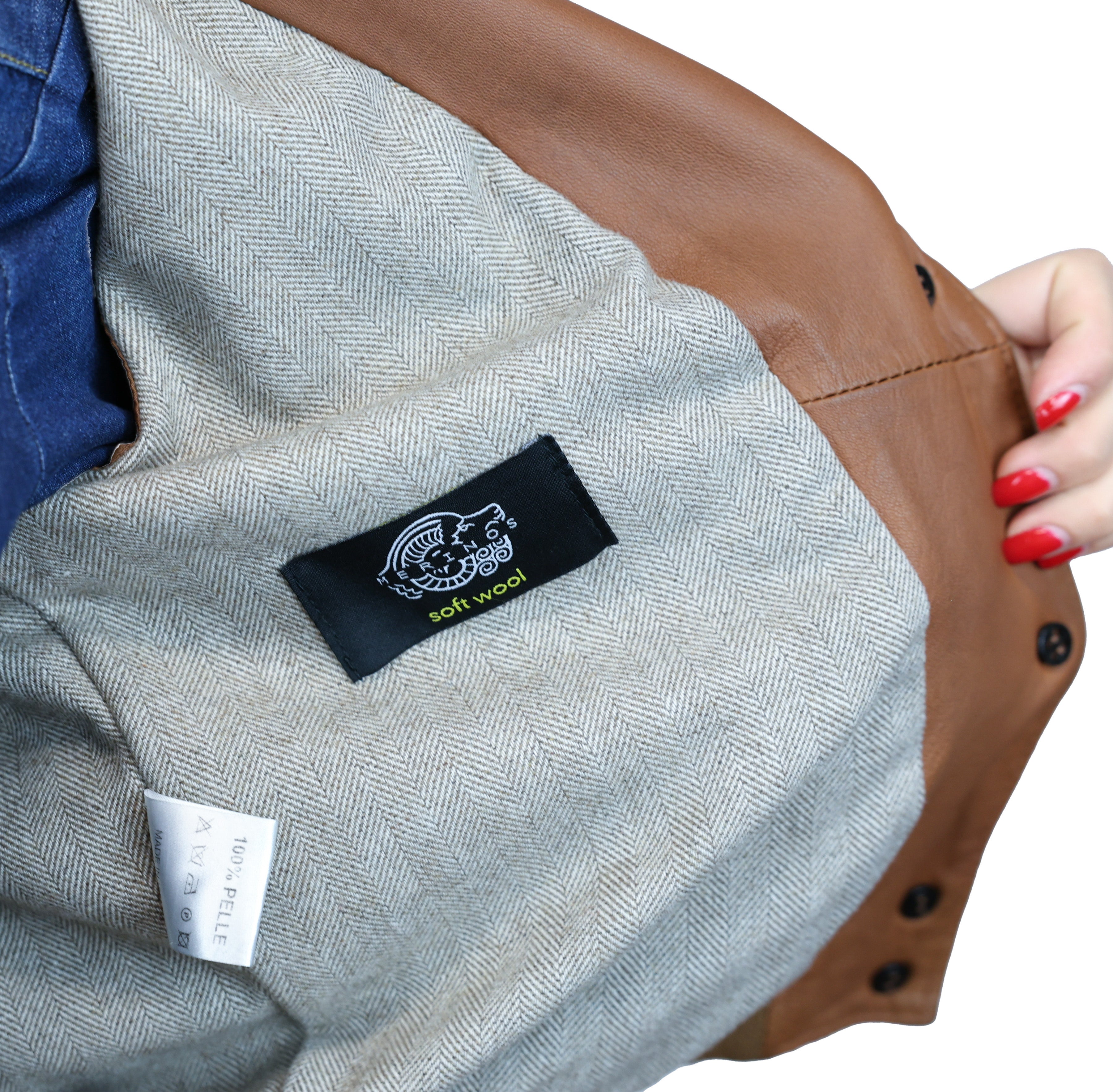 Chaqueta de cuero 25MNWCU