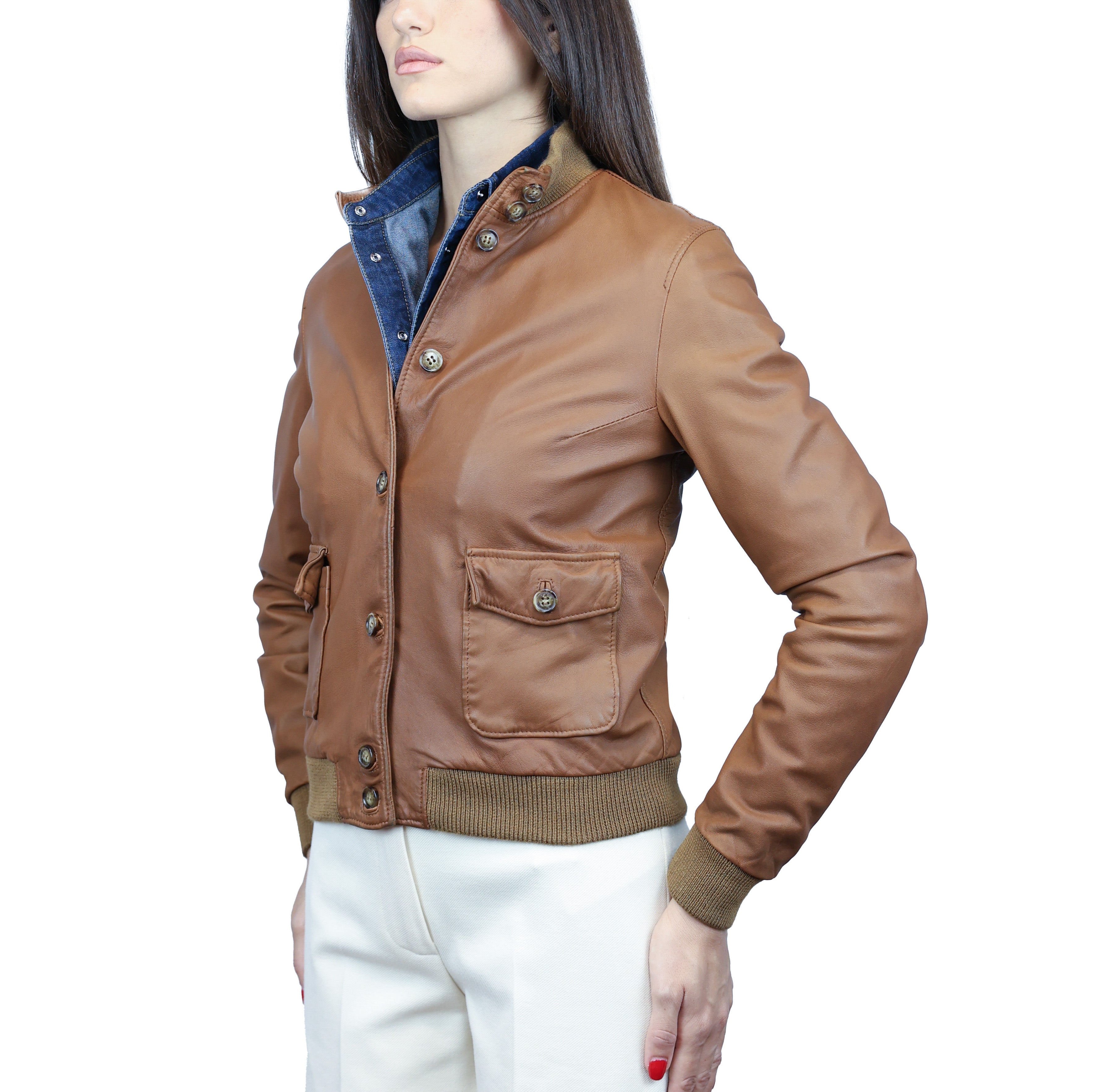 Chaqueta de cuero 25MNWCU