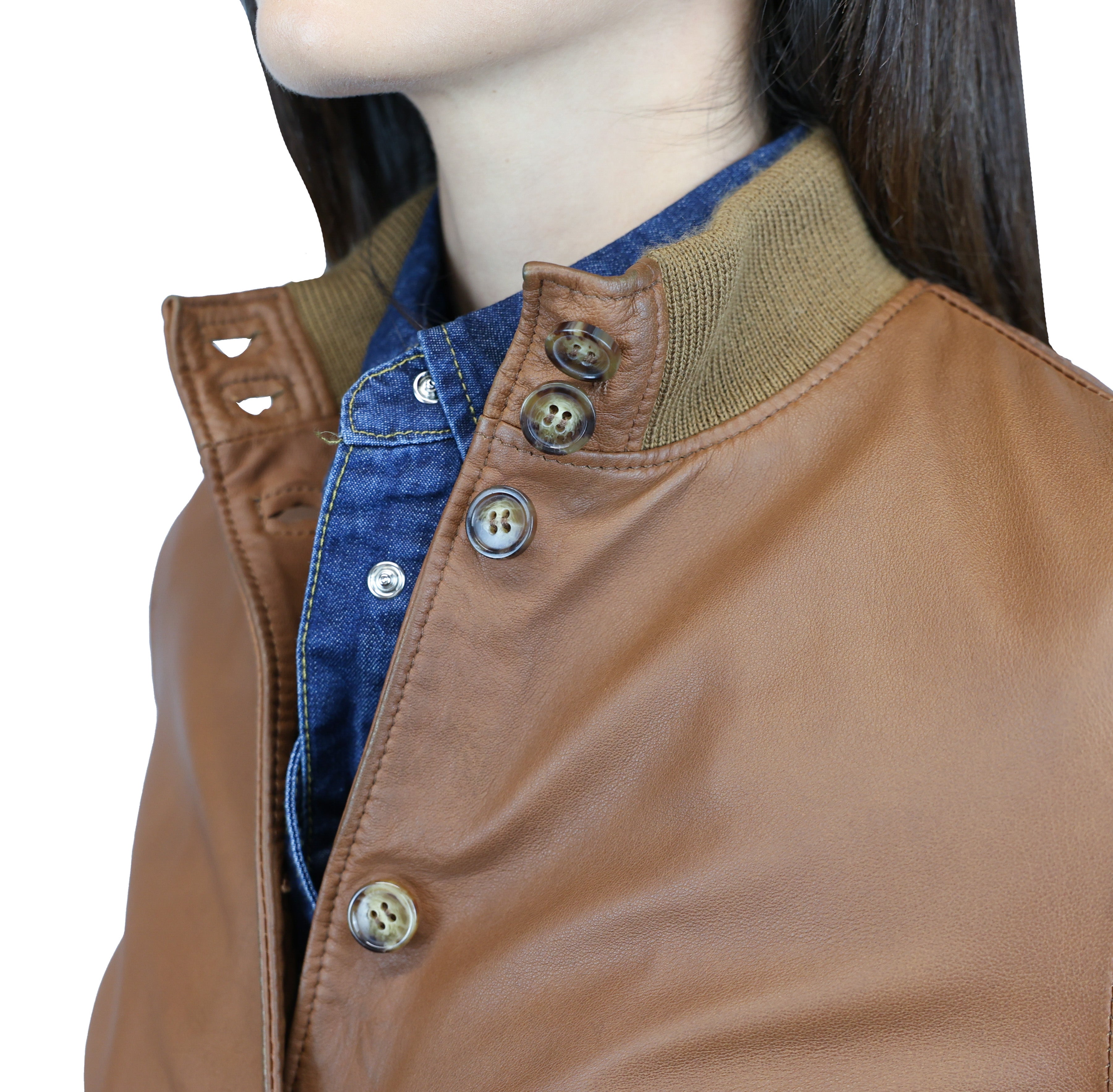 Chaqueta de cuero 25MNWCU