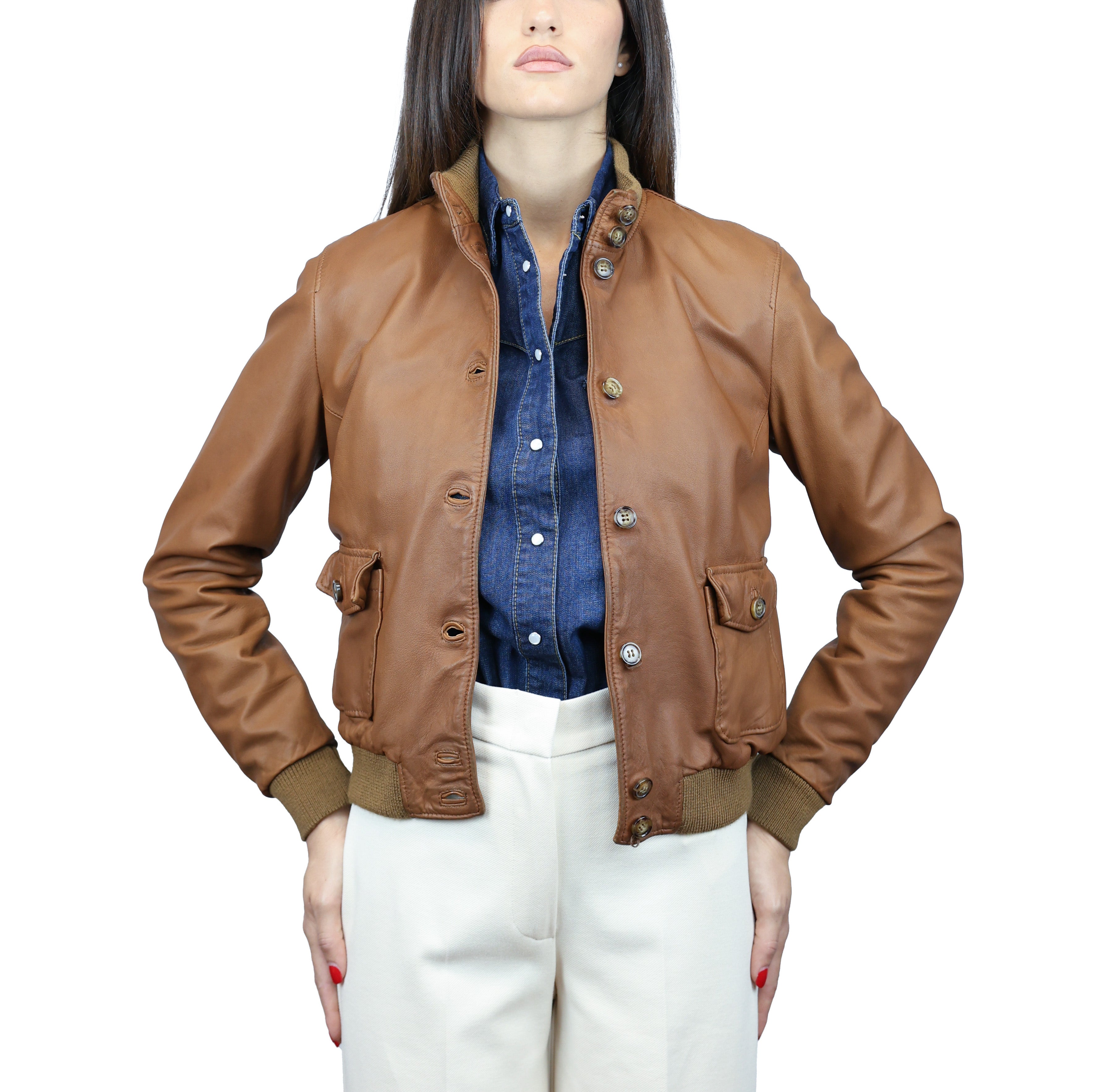 Chaqueta de cuero 25MNWCU